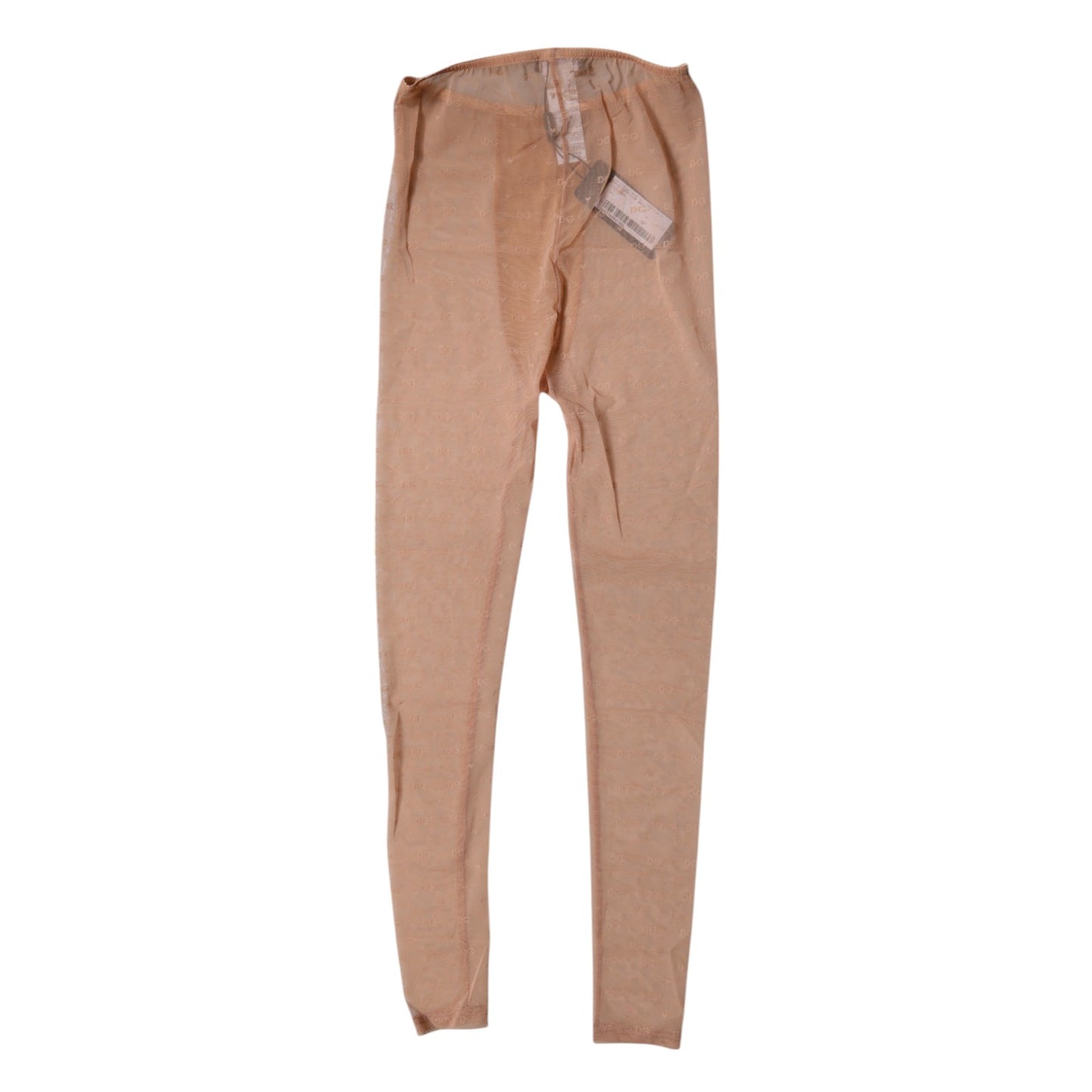 Dolce & Gabbana Nude Beige Logo Spitzen Dessous Höschen Unterwäsche