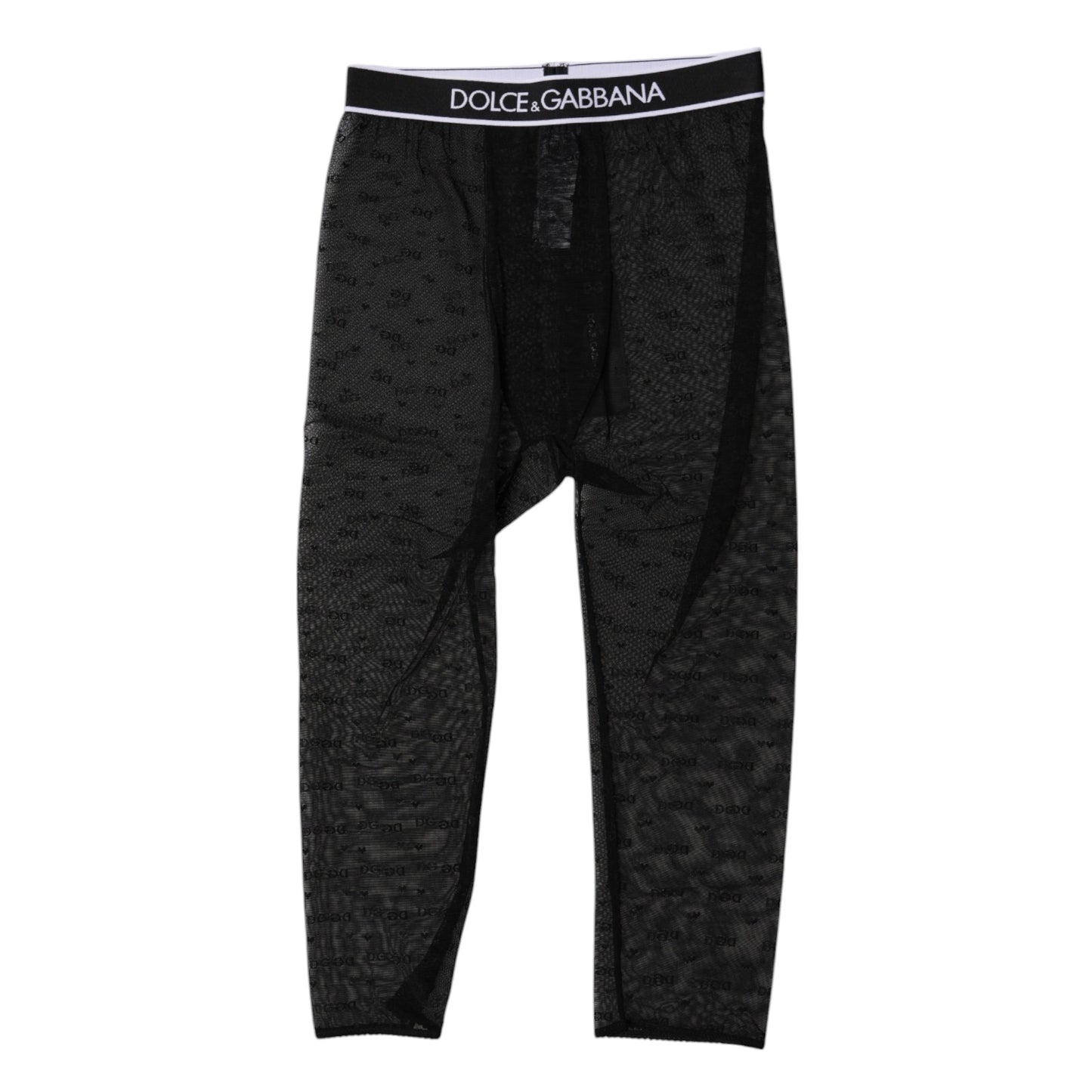 Dolce & Gabbana – Schwarze Nylon-Shorts mit DG-Logo