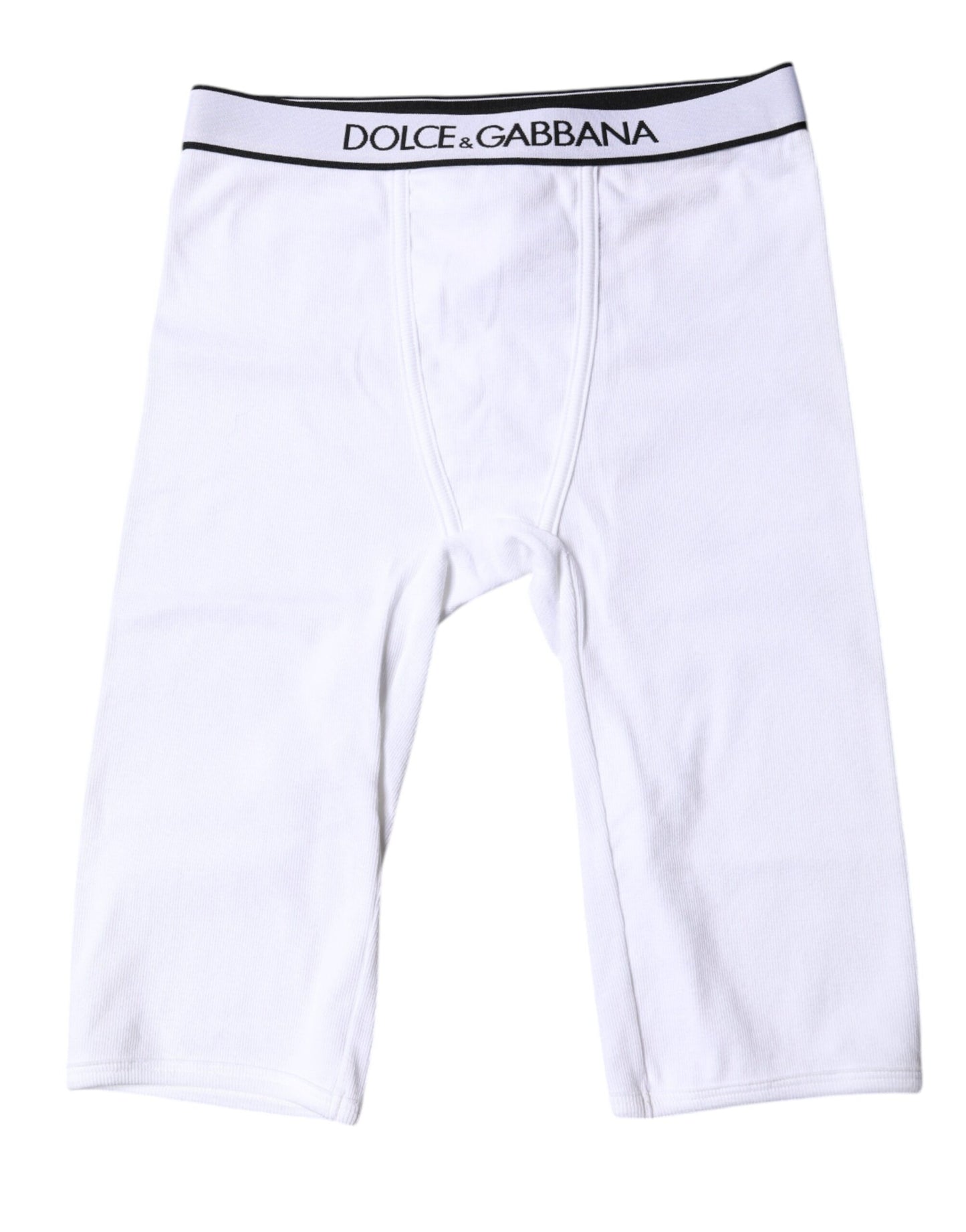 Dolce & Gabbana – Kurze Strumpfhose aus Baumwolle mit weißem Logo