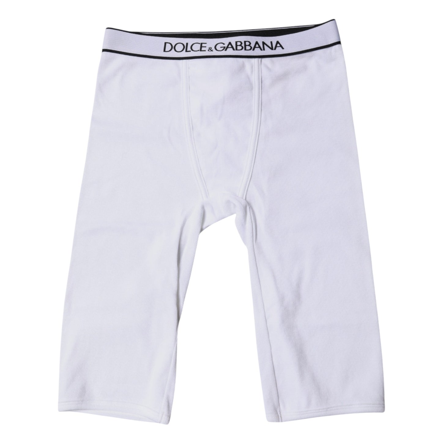 Dolce & Gabbana – Kurze Strumpfhose aus Baumwolle mit weißem Logo