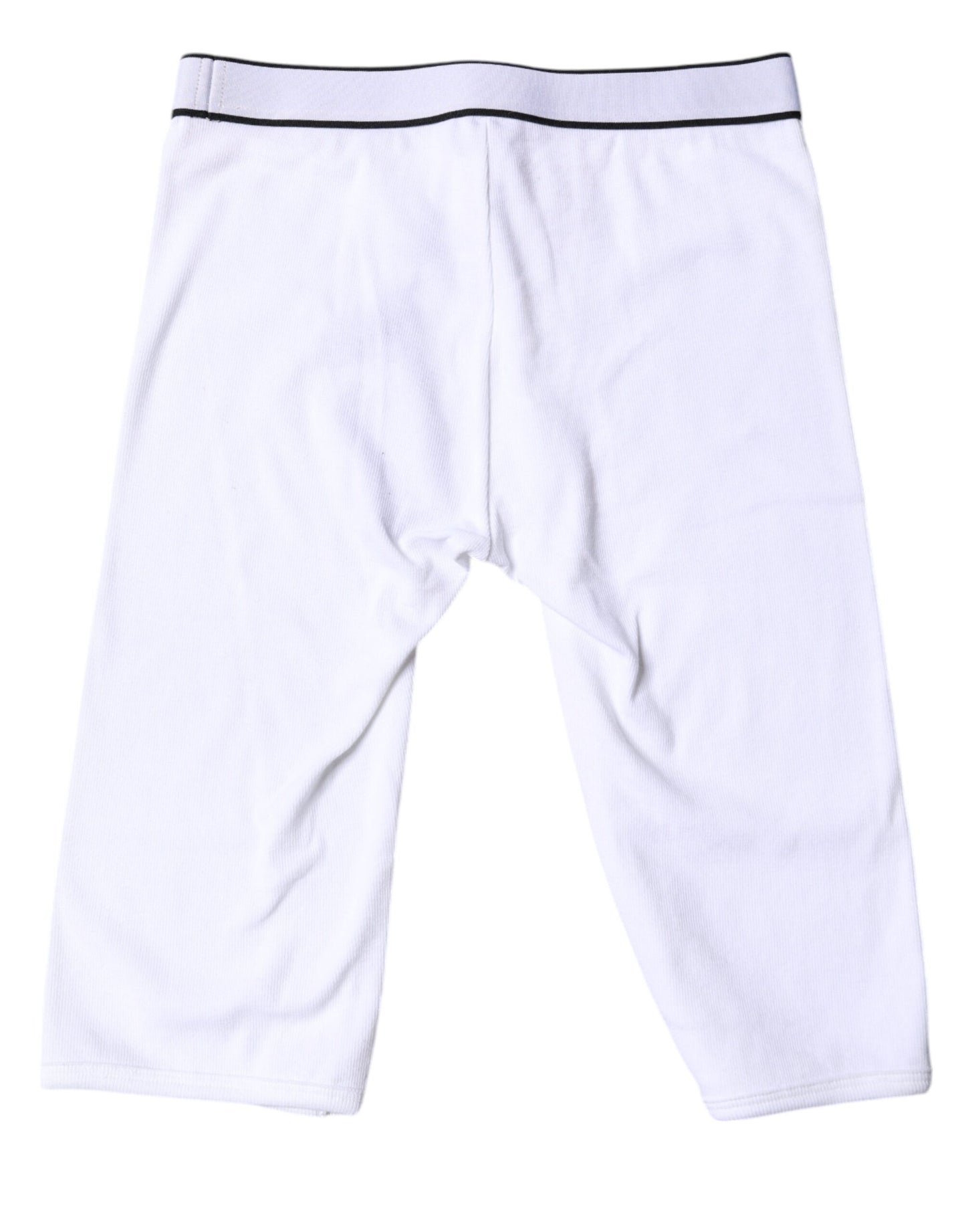 Dolce & Gabbana – Kurze Strumpfhose aus Baumwolle mit weißem Logo