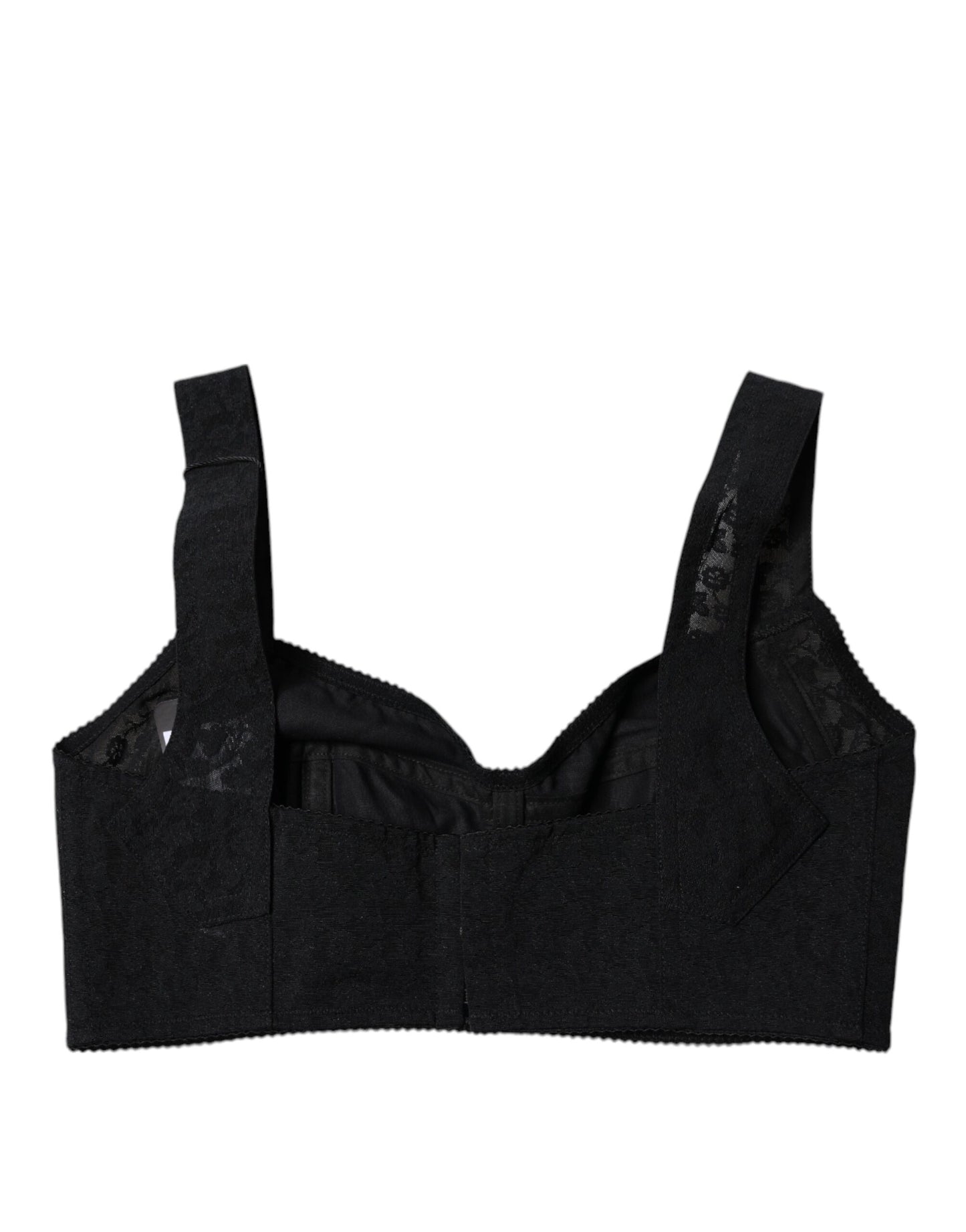 Schwarze Nylon-Balconcino-Büstenhalter-Unterwäsche von Dolce & Gabbana