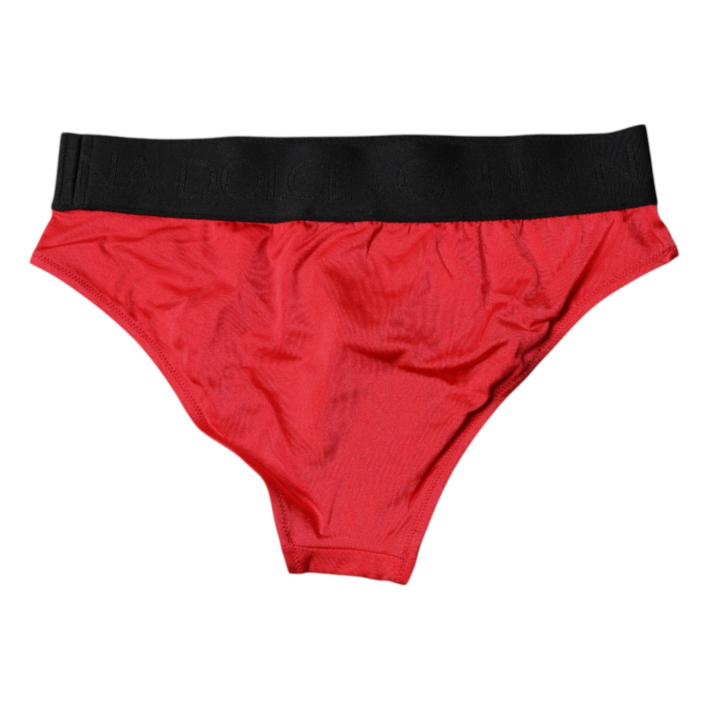 Dolce & Gabbana – Rote Nylon-Stretch-Höschen mit mittlerer Taille