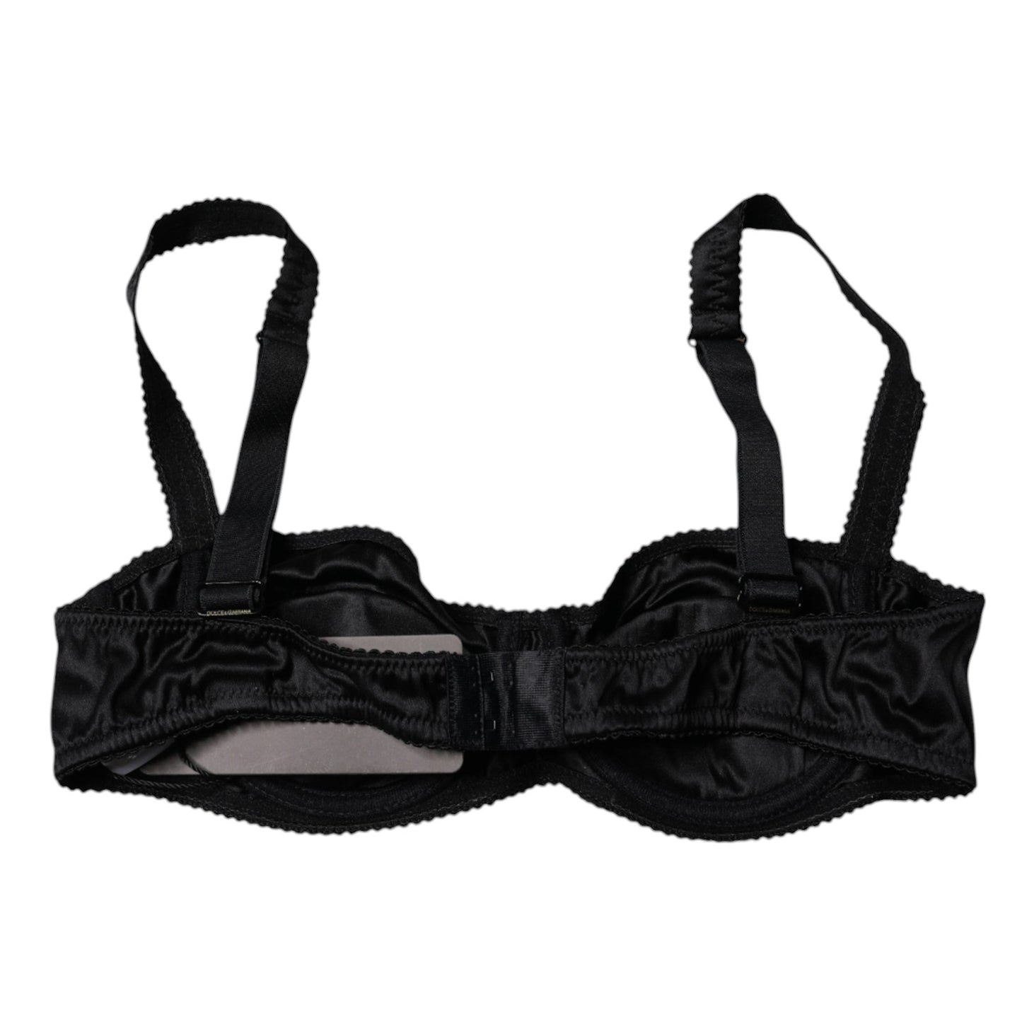Dolce & Gabbana Balconette-BH aus schwarzer Stretchseide