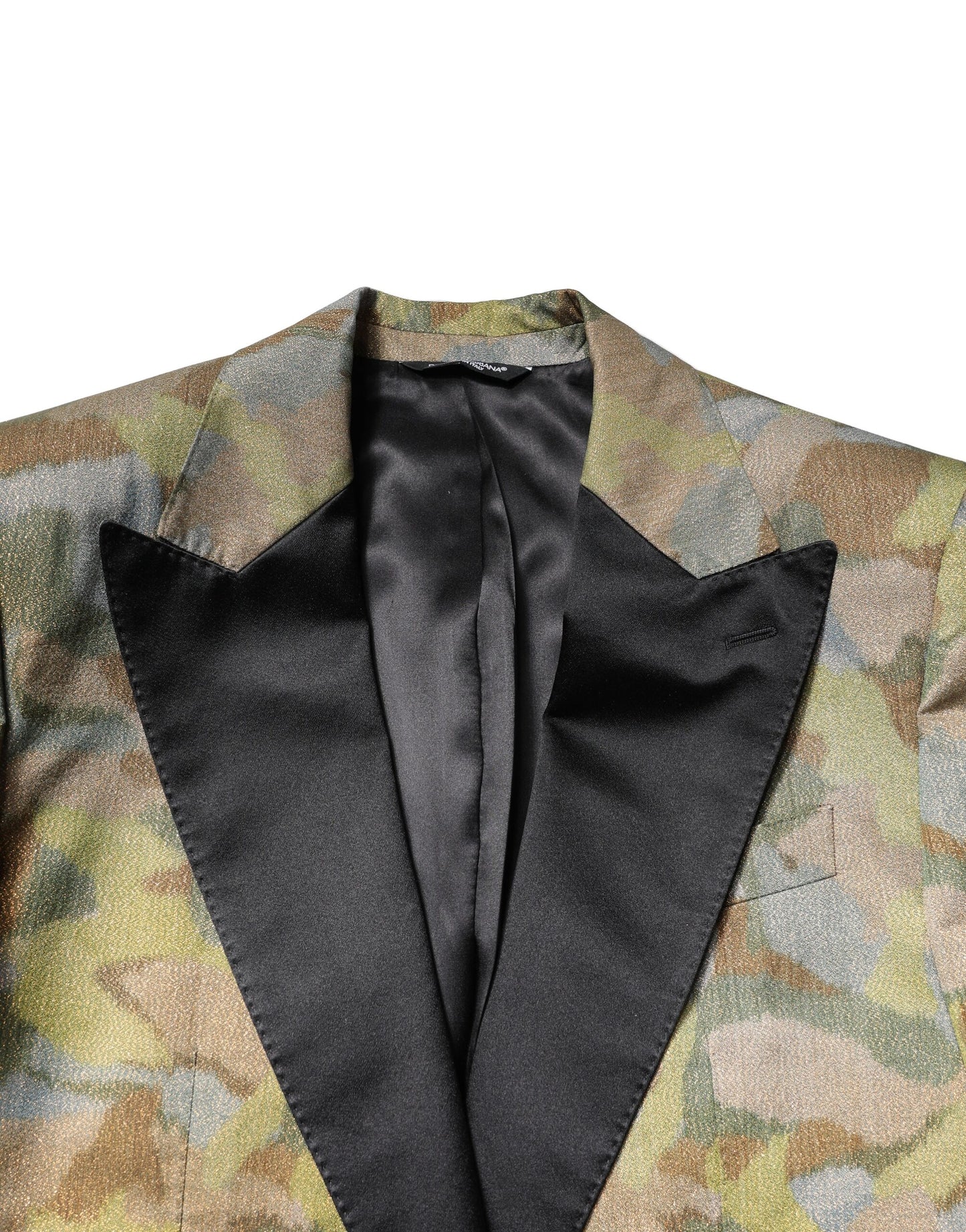 Dolce & Gabbana 3-teiliger mehrfarbiger Camouflage-Anzug „SICILIA“.