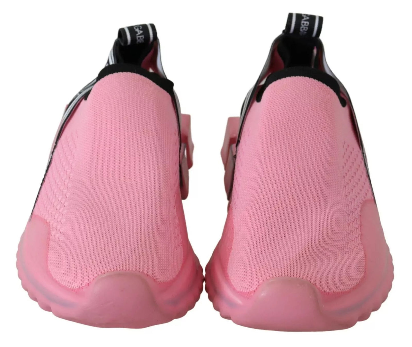 Dolce & Gabbana Pink Low Top Sorrento Sneakers Slip On Casual Schuhe