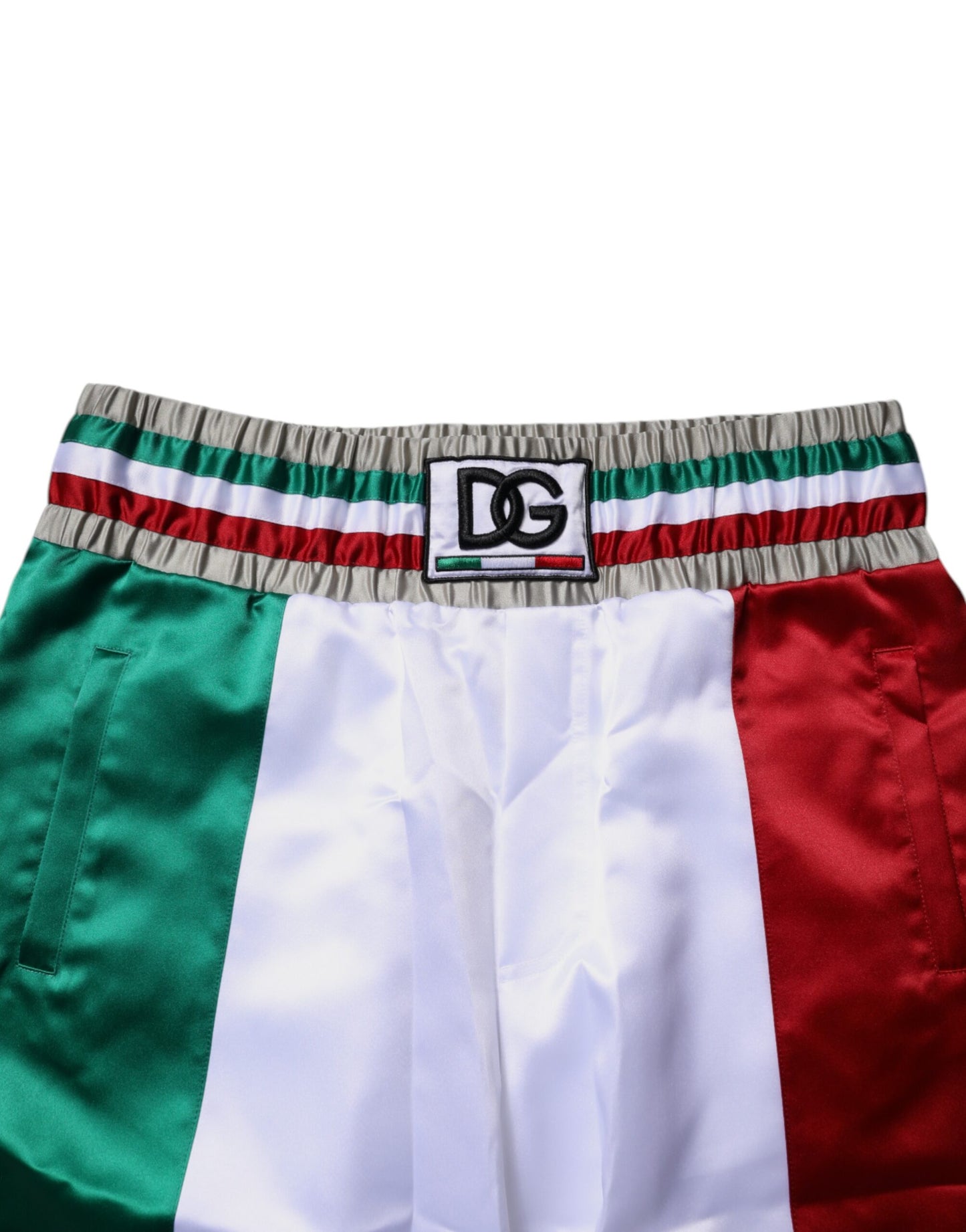 Dolce & Gabbana Mehrfarbige Italia-Bermudashorts aus Polyester