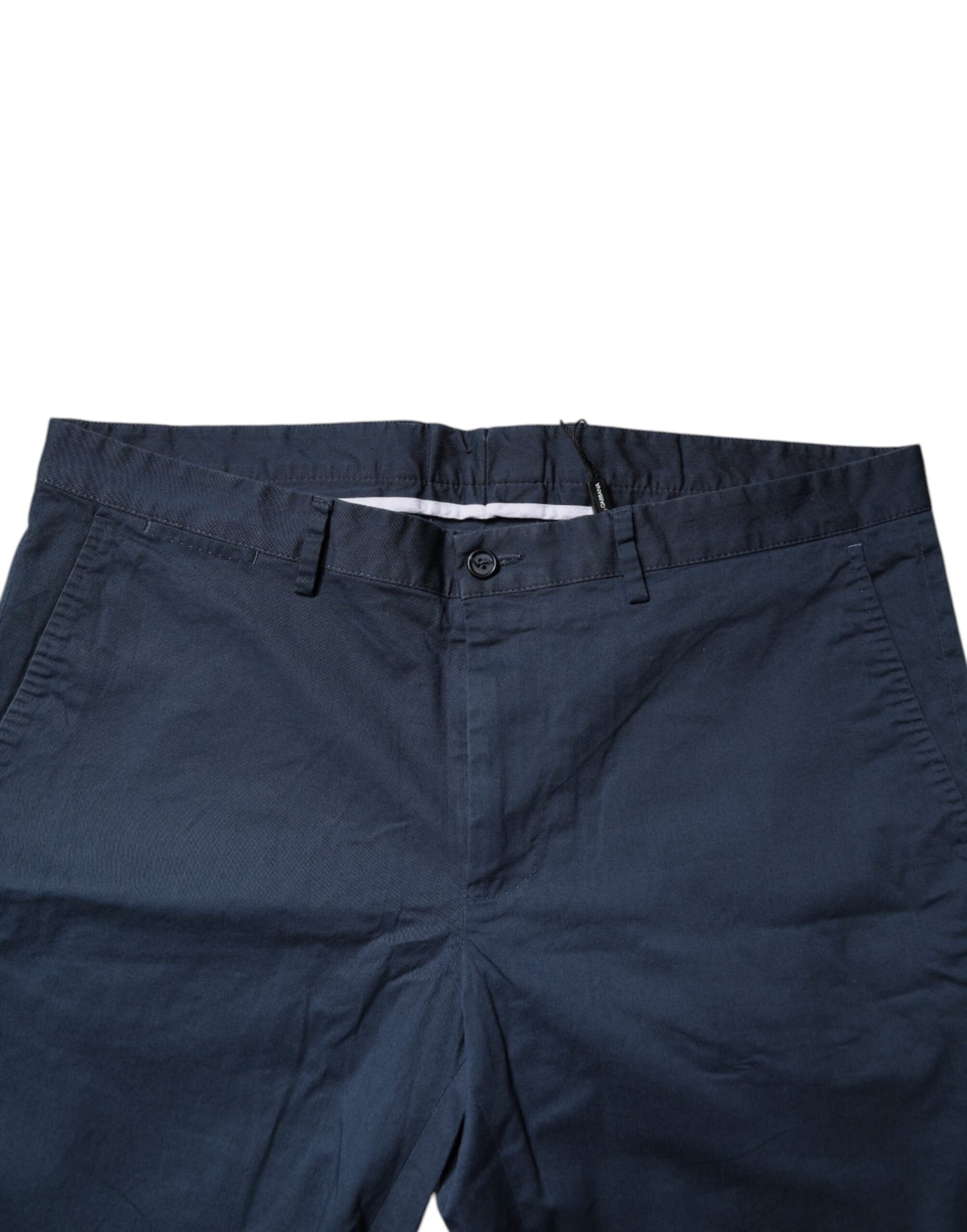 Dolce & Gabbana – Blaue Bermudashorts aus Baumwolle mit mittlerer Taille für Herren