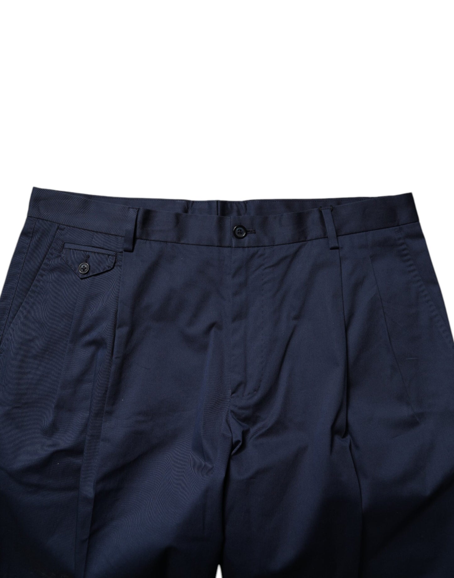 Dolce & Gabbana Herren-Bermudashorts aus Baumwolle mit mittlerer Taille in Dunkelblau