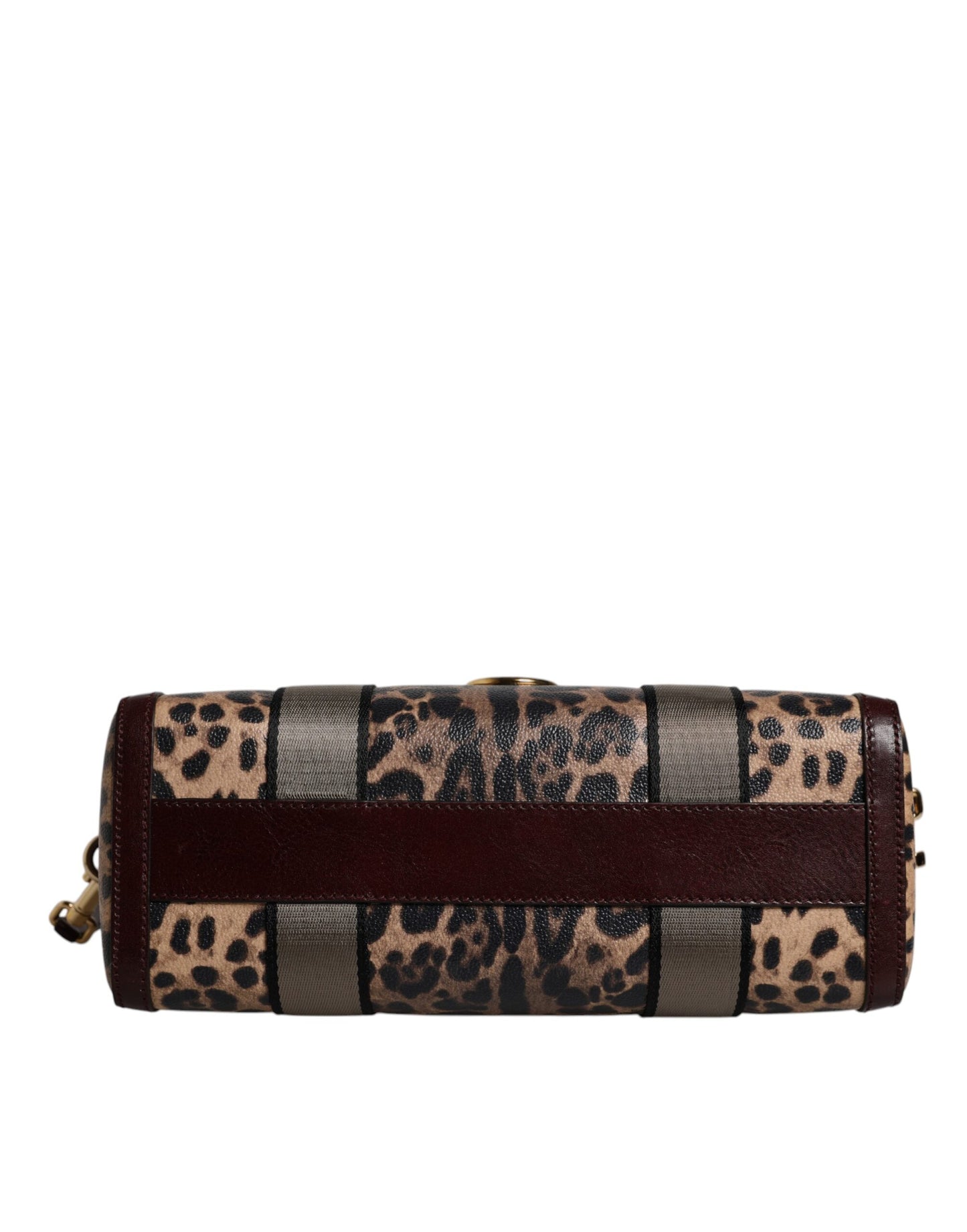 Dolce & Gabbana – Reisetasche aus braunem Leopardenleder mit Schultergurt