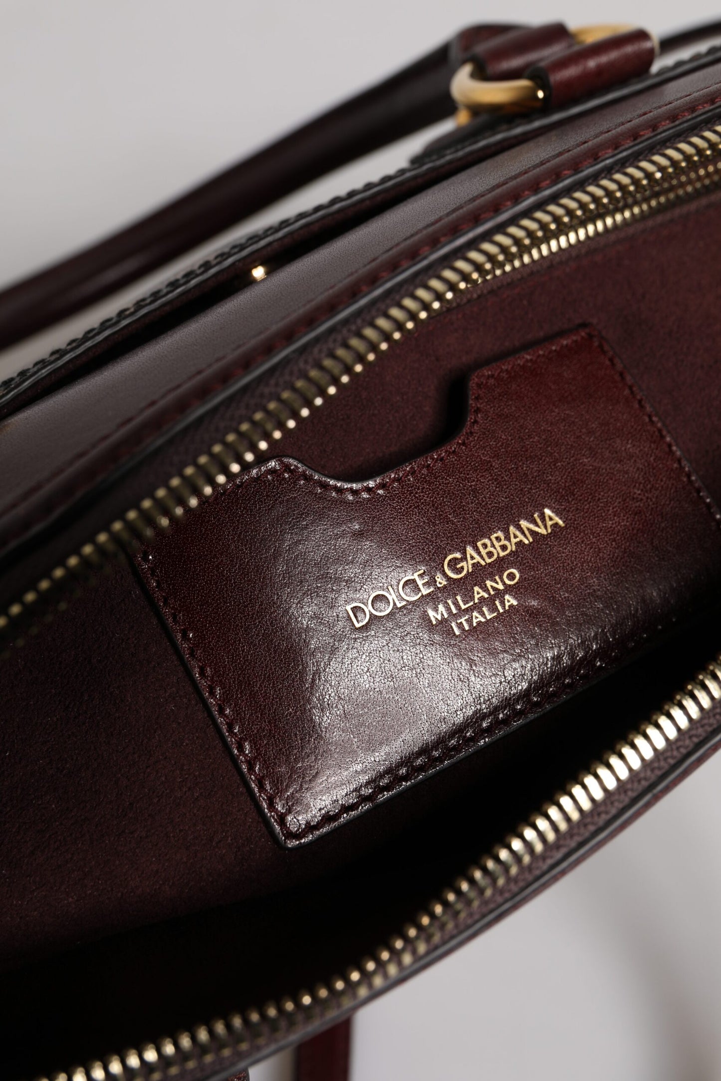 Dolce & Gabbana – Reisetasche aus braunem Leopardenleder mit Schultergurt