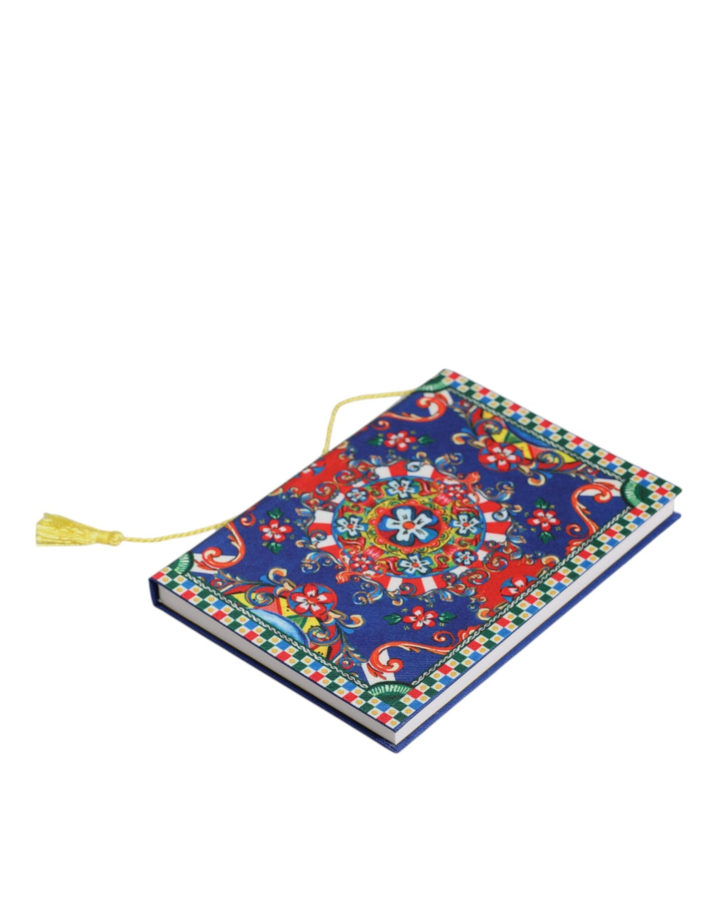 Dolce & Gabbana Mehrfarbiges Polyester-Notizbuch mit Carretto Siciliano-Aufdruck