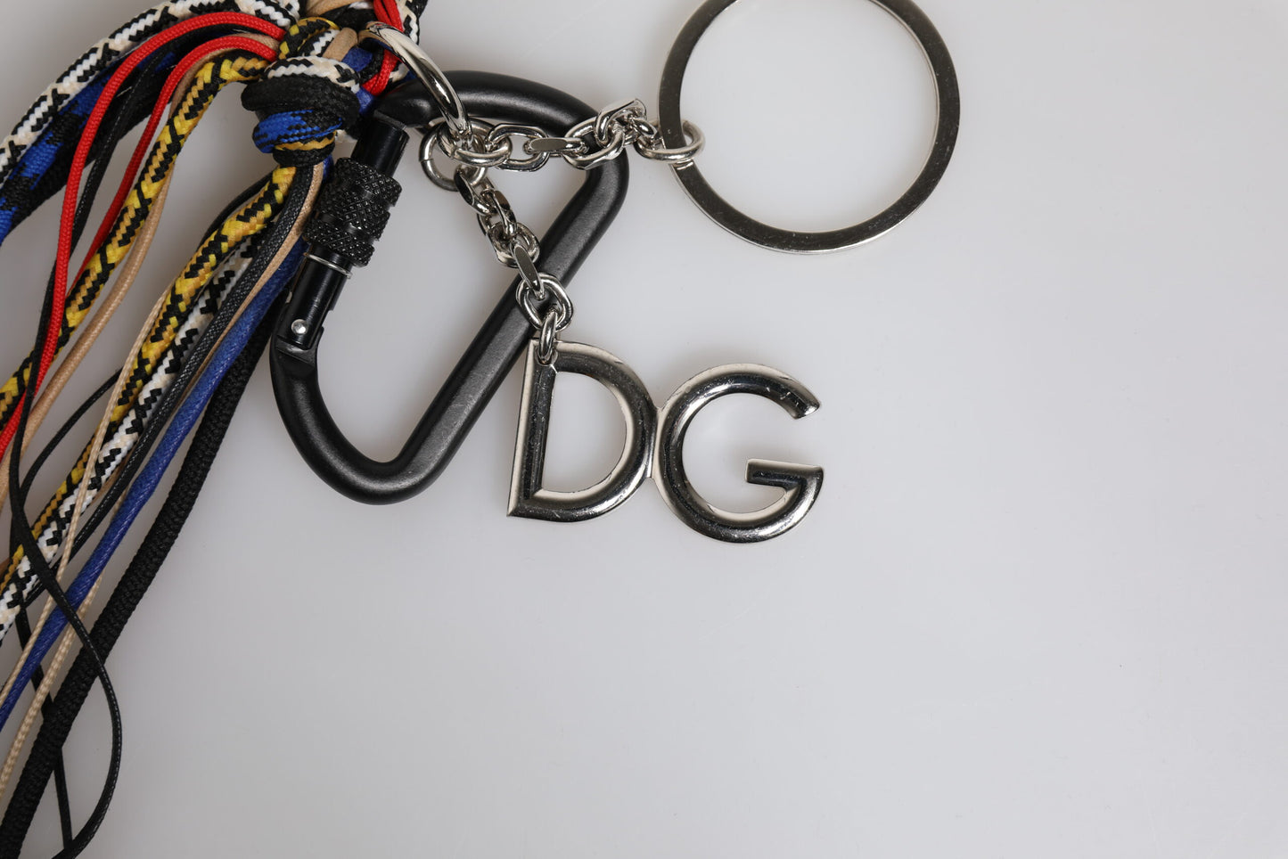 Dolce & Gabbana – Mehrfarbiger Schultergurt mit geflochtenem Seil und Logo