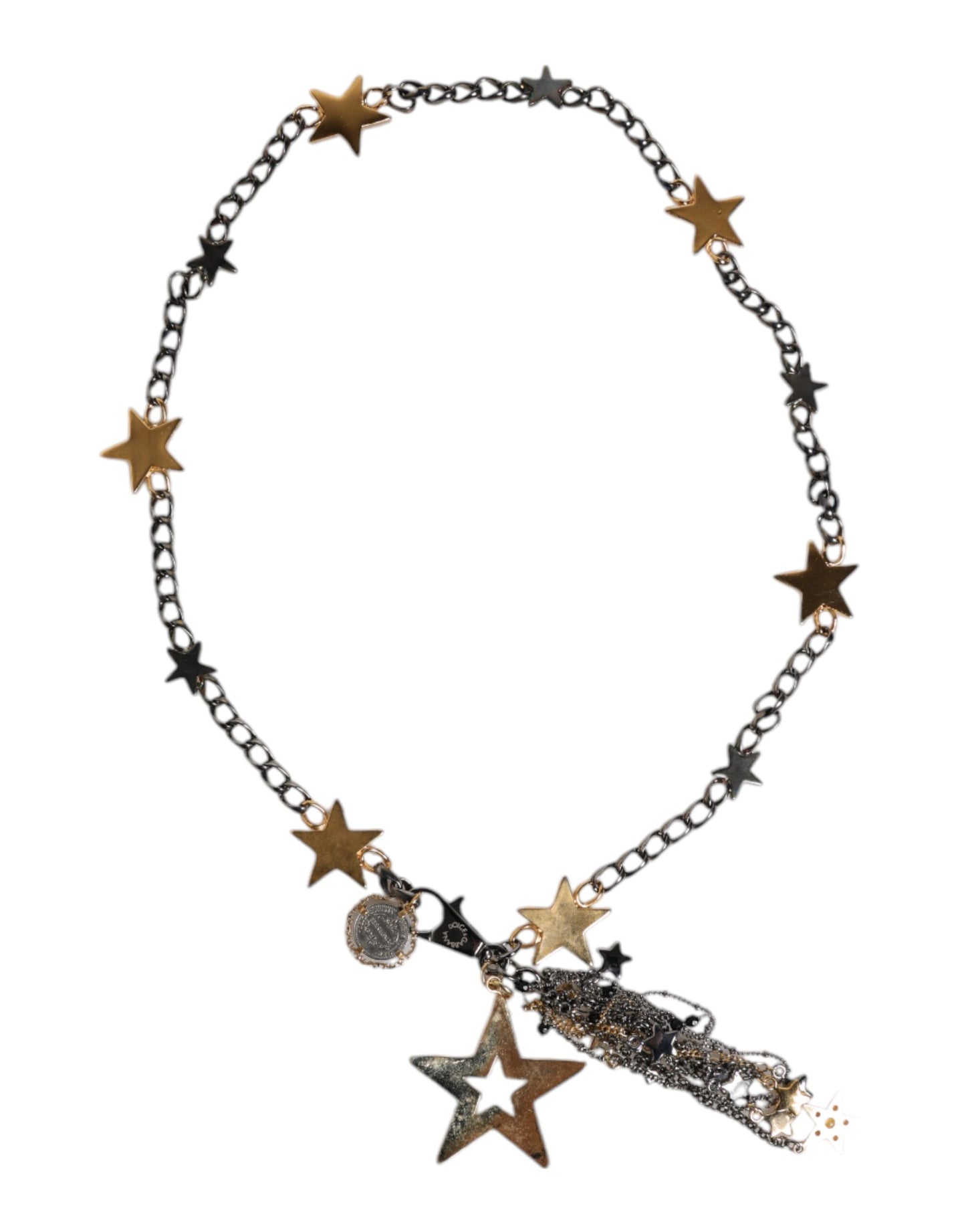 Dolce & Gabbana – Taillengürtel mit Kettenverzierung aus silber-goldenem Messing