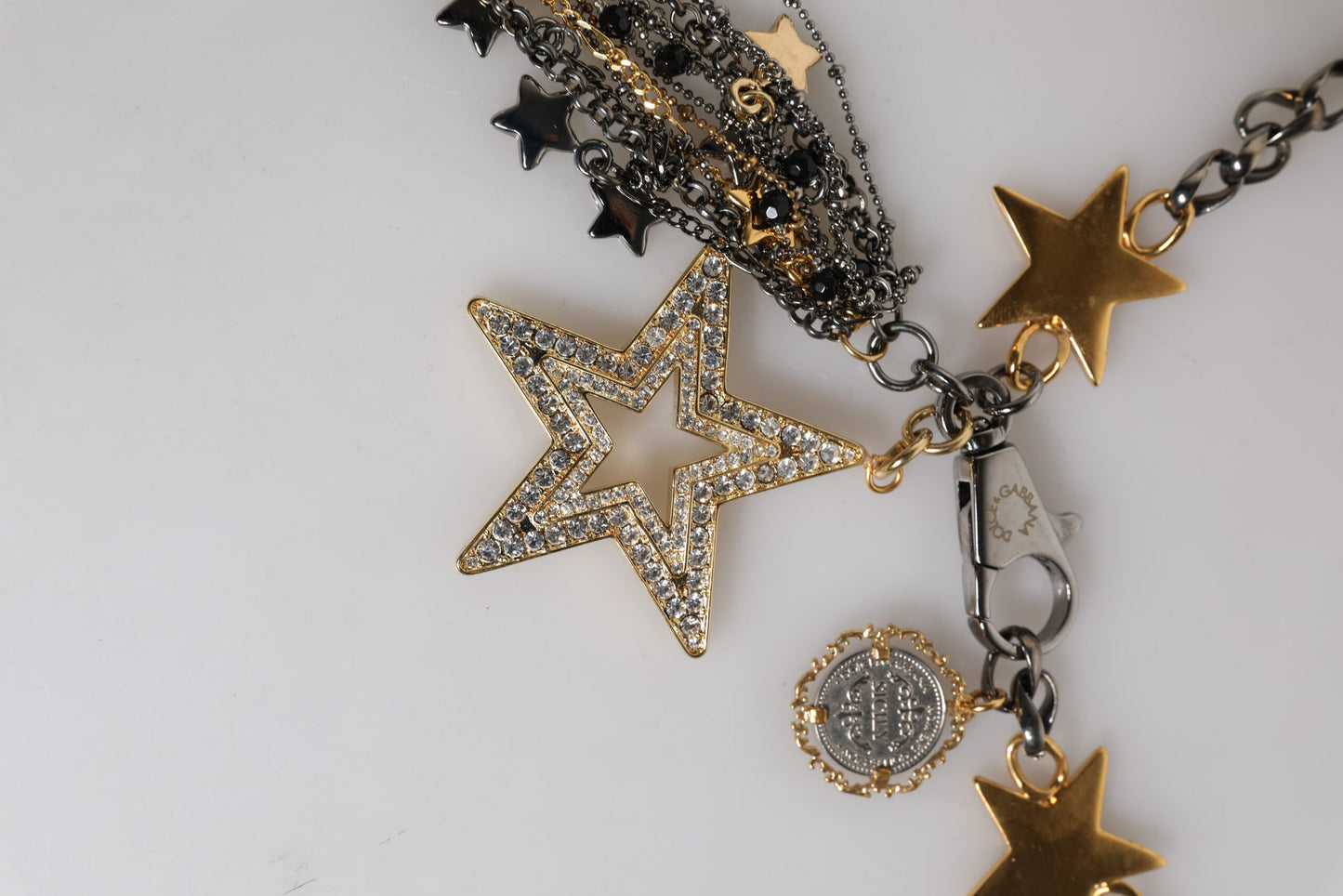 Dolce & Gabbana – Taillengürtel mit Kettenverzierung aus silber-goldenem Messing