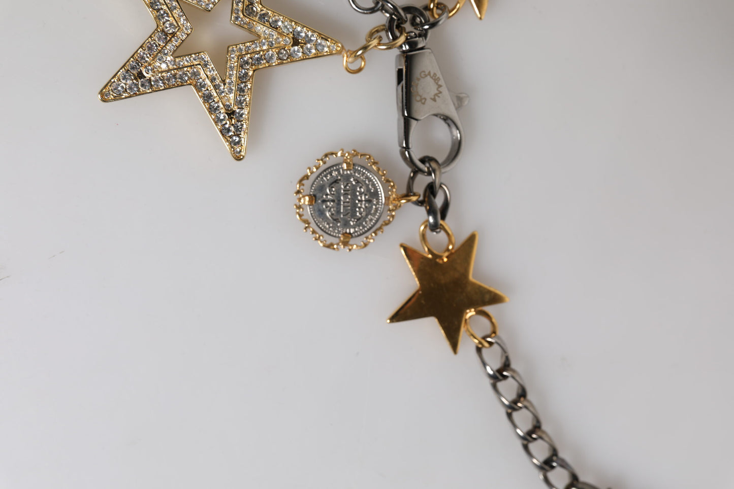 Dolce & Gabbana – Taillengürtel mit Kettenverzierung aus silber-goldenem Messing