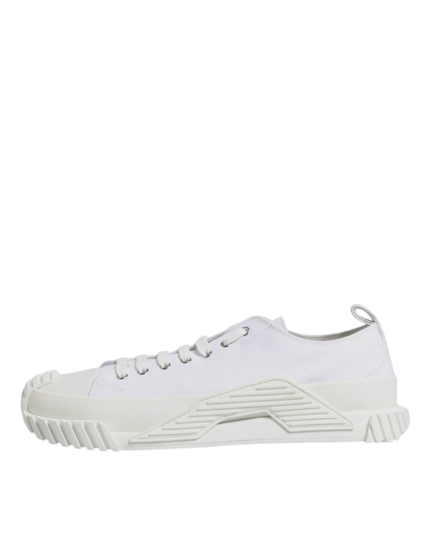 Dolce & Gabbana – Weiße Leder-Sneakers „NS1“ in Niedrig