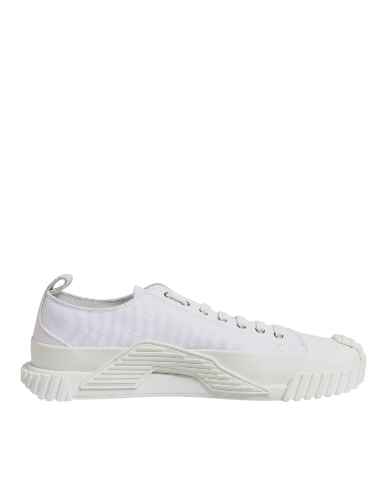 Dolce & Gabbana – Weiße Leder-Sneakers „NS1“ in Niedrig