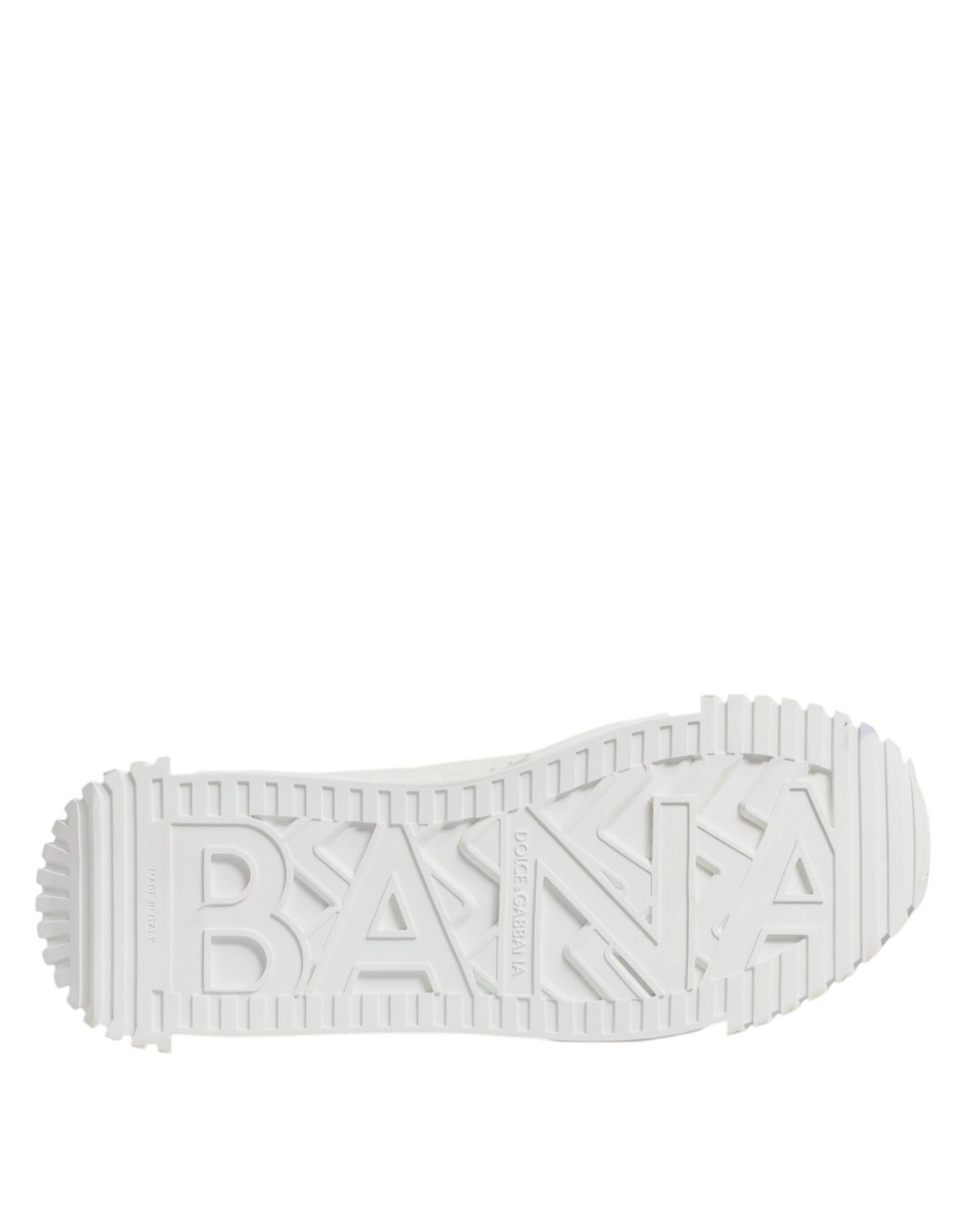 Dolce & Gabbana – Weiße Leder-Sneakers „NS1“ in Niedrig