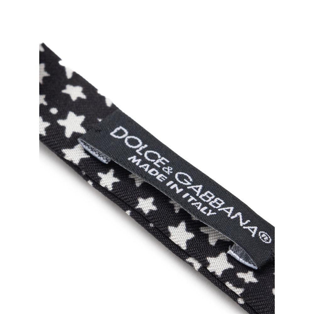 Dolce & Gabbana Schwarze Seidenfliege