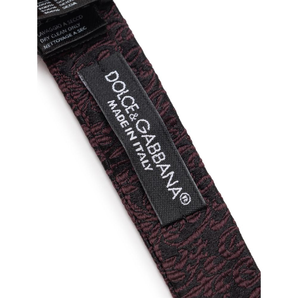 Dolce & Gabbana Schwarze Seidenfliege