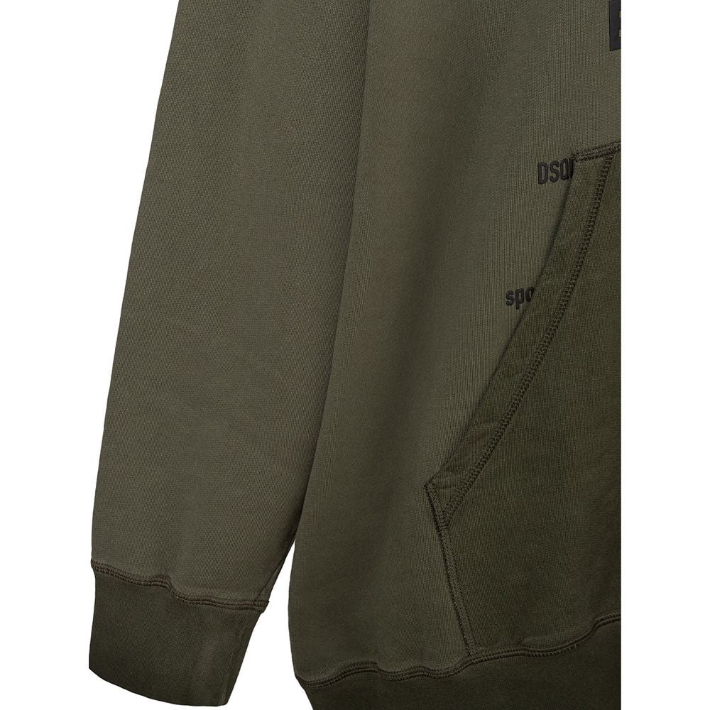 Dsquared² Grüner Baumwoll-Kapuzenpullover