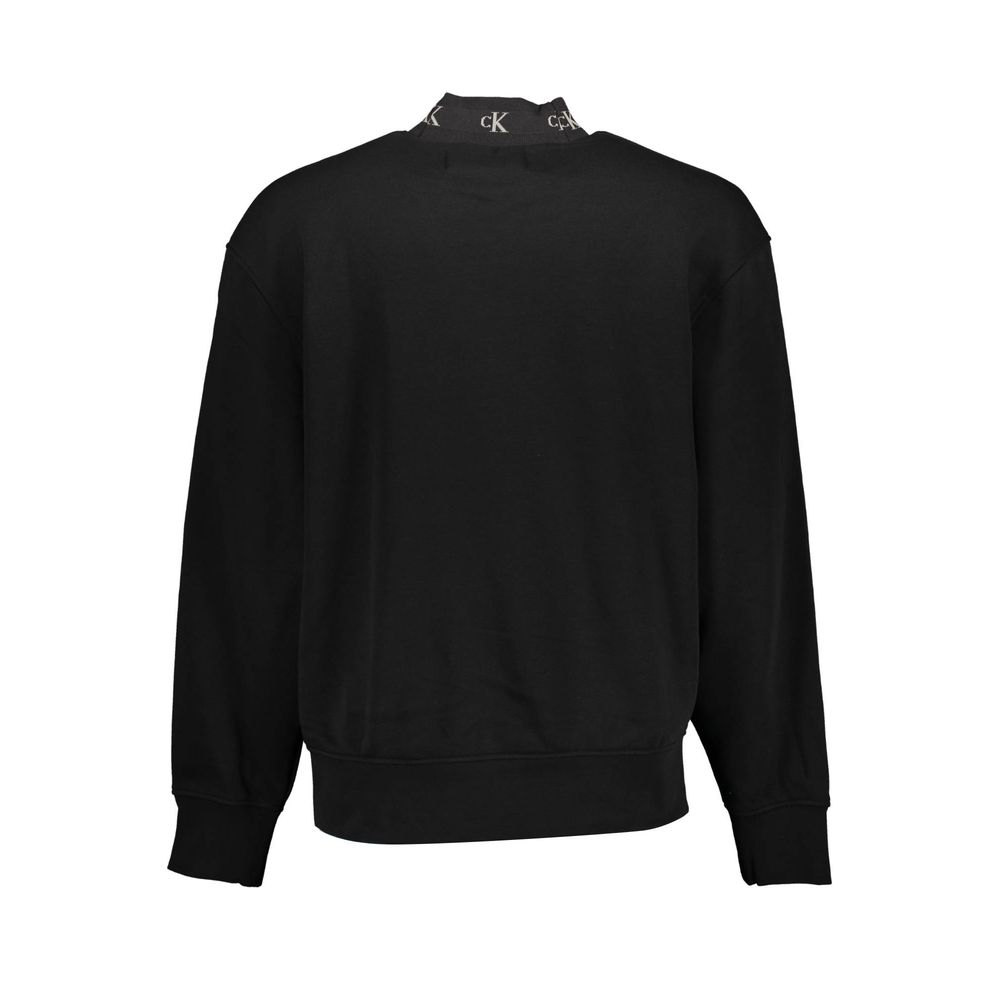Calvin Klein Herrenpullover aus schwarzer Baumwolle