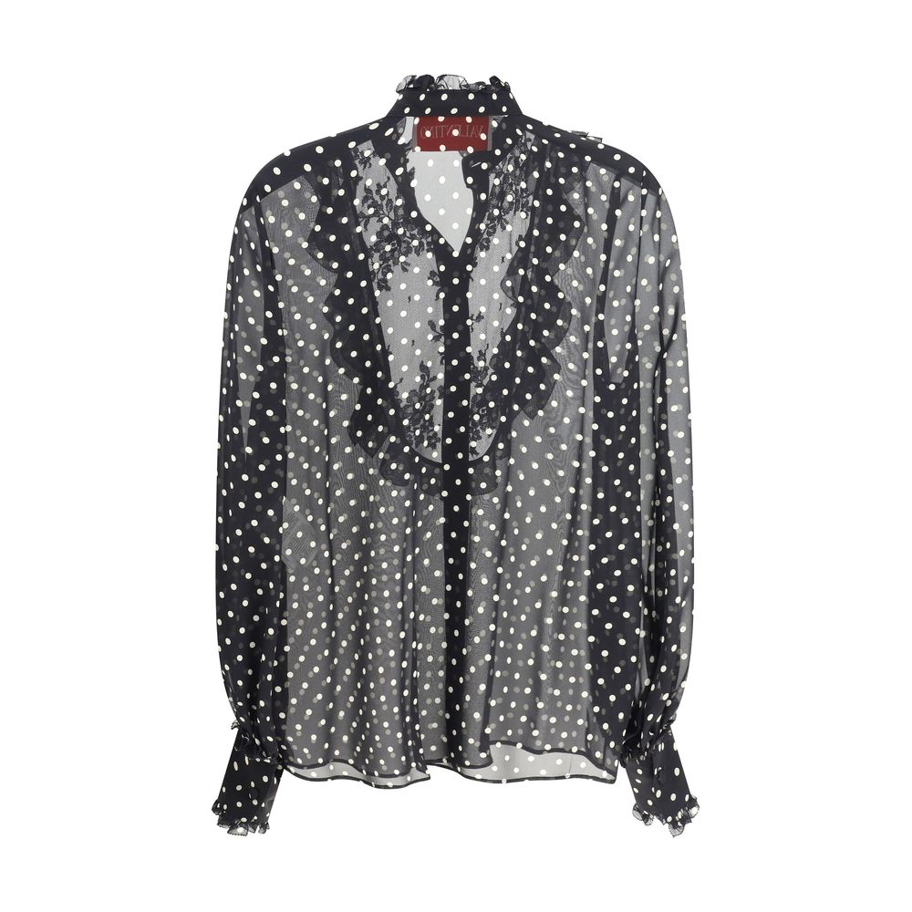 Valentino – Seidenhemd mit Polka-Dots