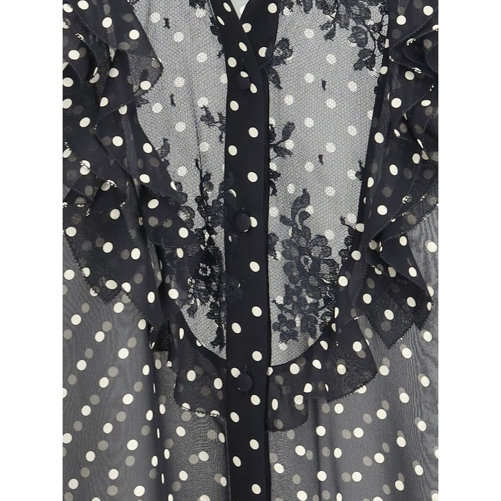 Valentino – Seidenhemd mit Polka-Dots