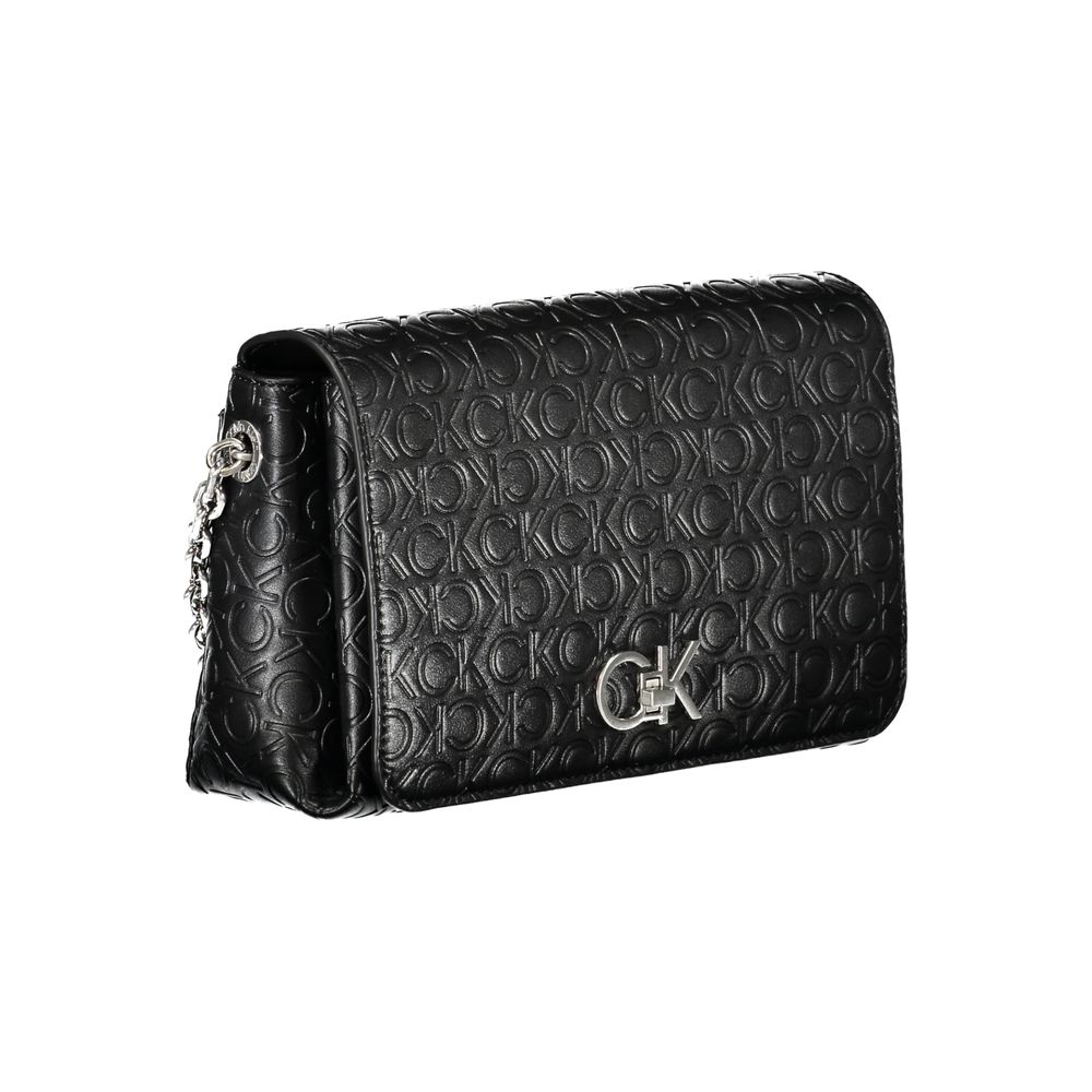 Calvin Klein Schwarze Polyester-Handtasche