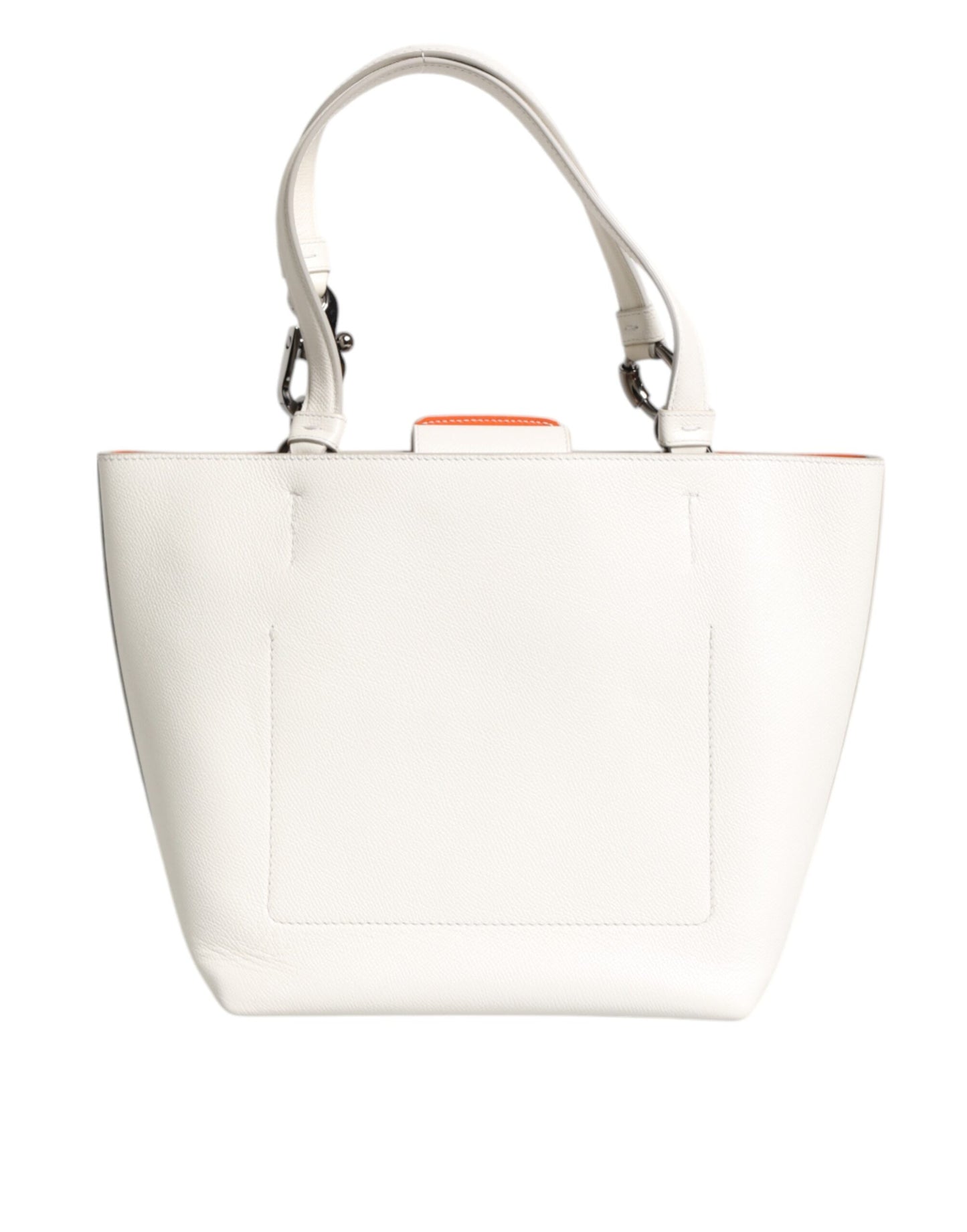 Dolce & Gabbana #DG BEATRICE Tote Bag mit Henkel aus weißem Leder