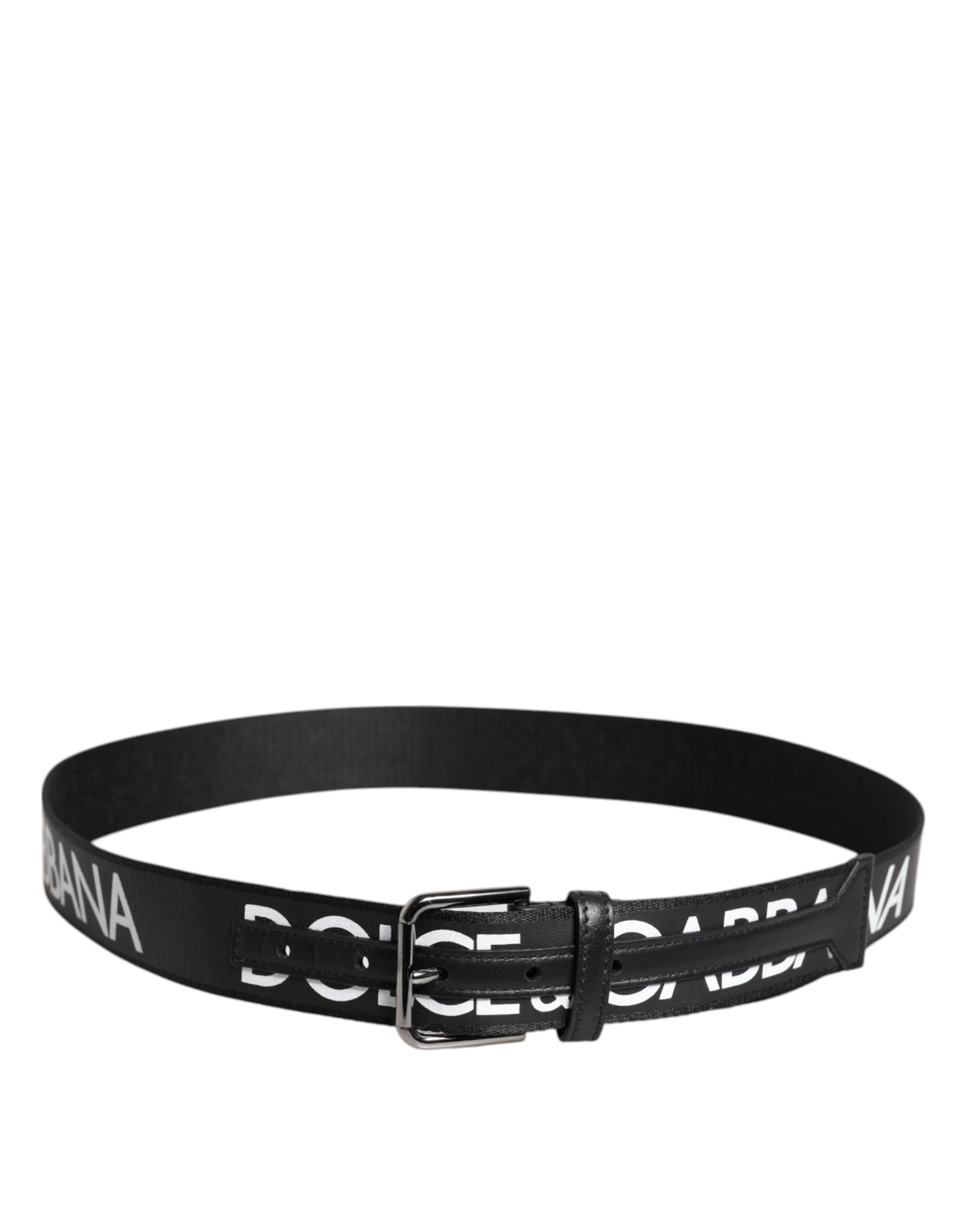 Dolce & Gabbana – Klassischer Gürtel aus schwarzem Leder mit Metall-Logoschnalle