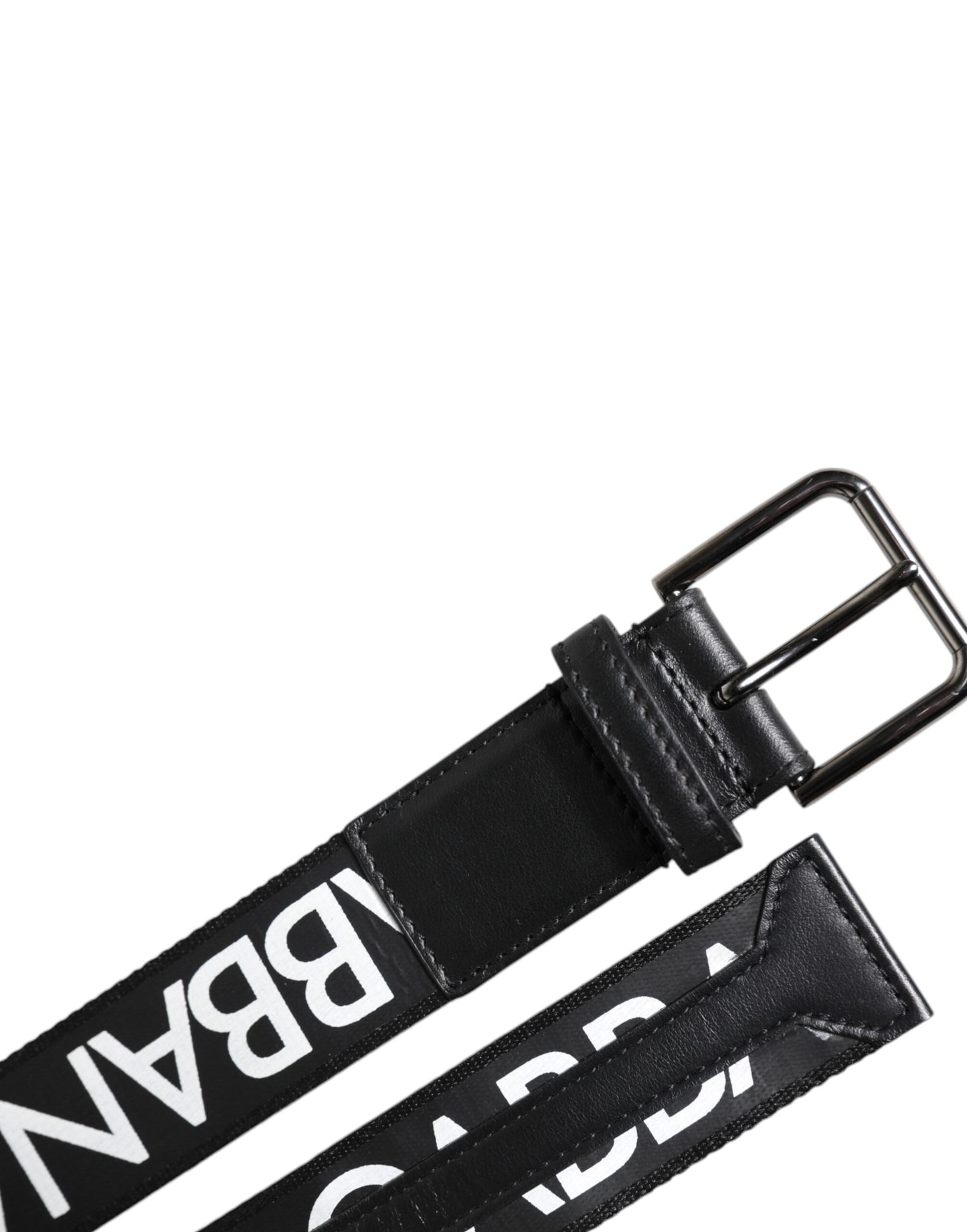 Dolce & Gabbana – Klassischer Gürtel aus schwarzem Leder mit Metall-Logoschnalle