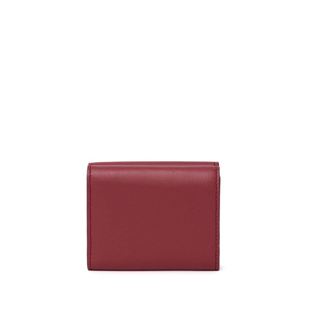 Dolce & Gabbana Rotes Kalbsleder-Portemonnaie