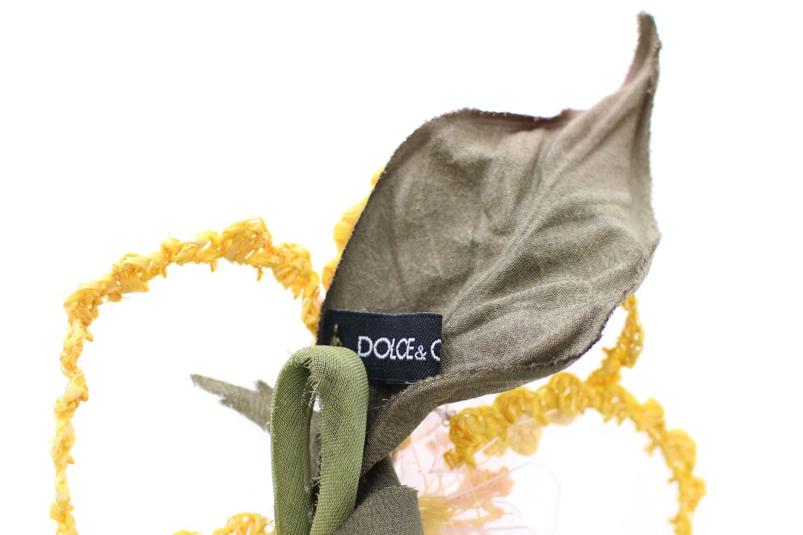 Dolce & Gabbana Floral Transparent HANDGEFERTIGTE Brosche