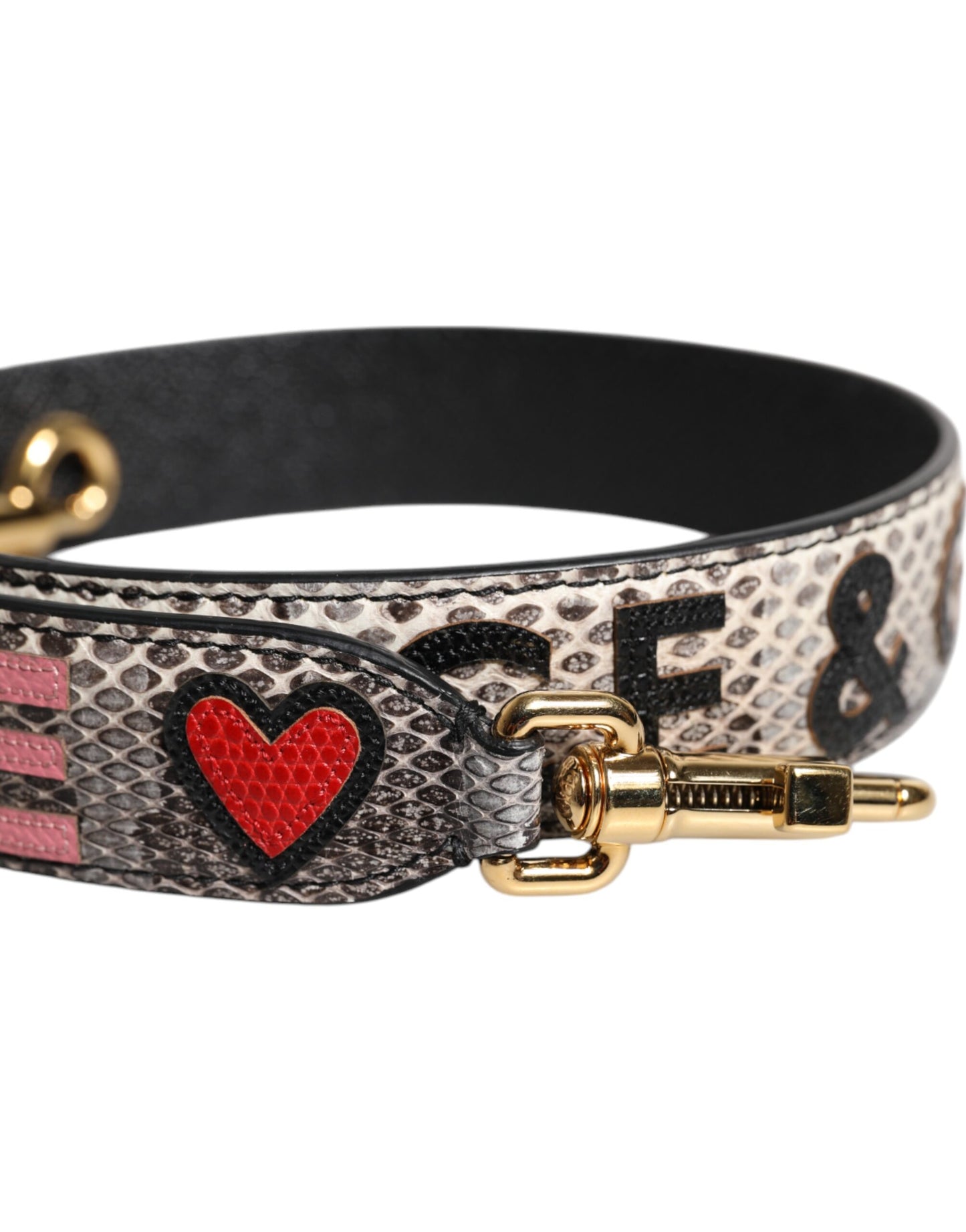 Dolce & Gabbana Mehrfarbiger Schultergurt für die DG AMORE-Patch-Tasche