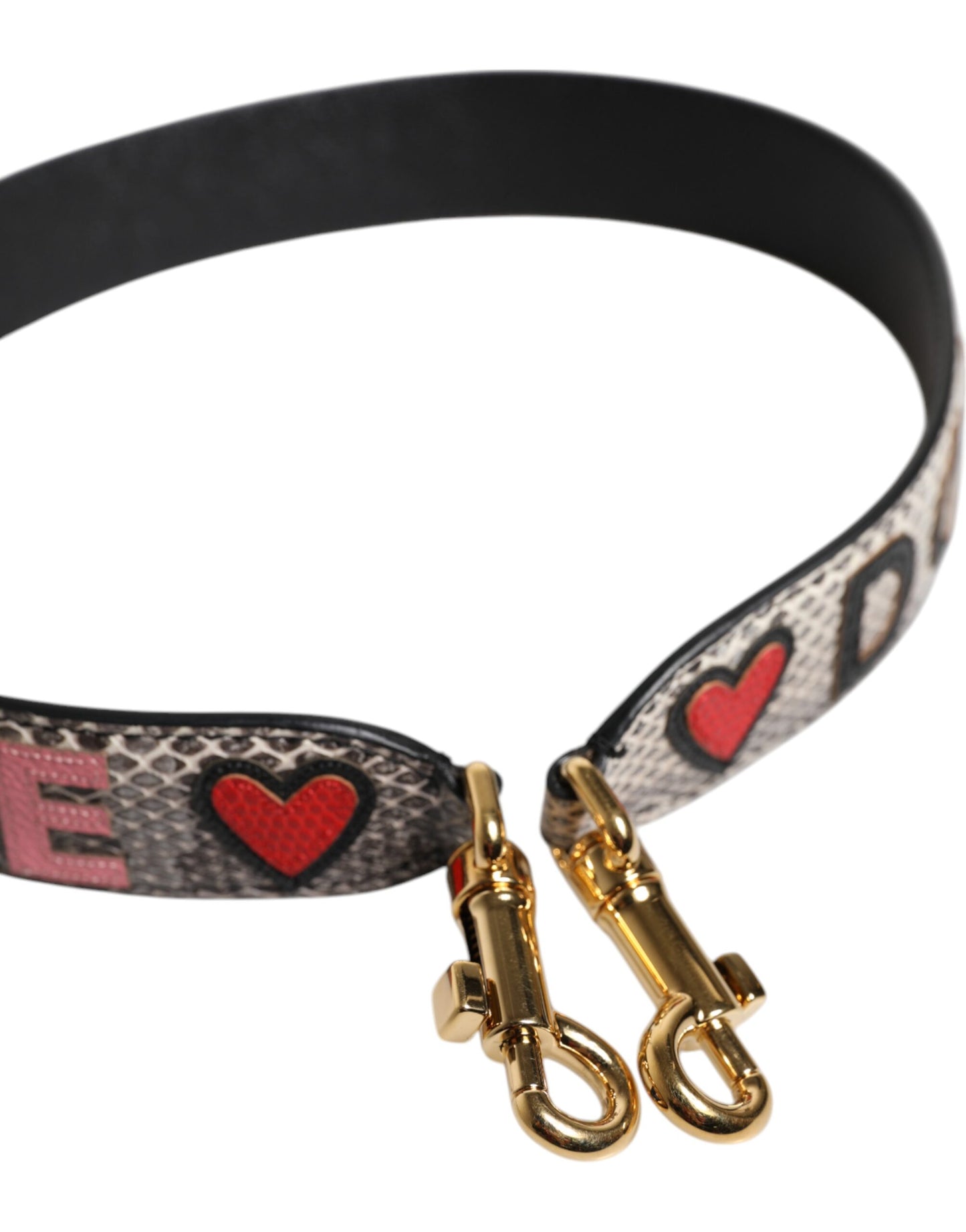 Dolce & Gabbana Mehrfarbiger Schultergurt für die DG AMORE-Patch-Tasche