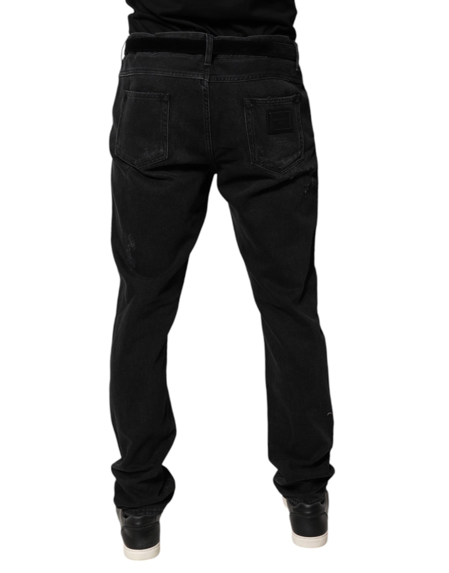 Dolce & Gabbana Schwarze Skinny-Jeans aus Baumwolle für Herren