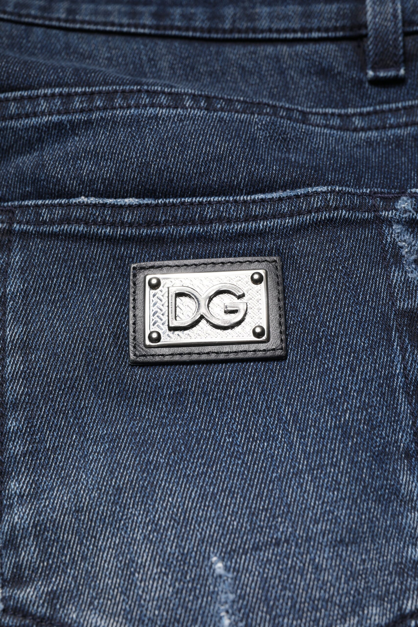 Dolce & Gabbana Blaue Skinny Jeans aus Baumwollstretch für Herren