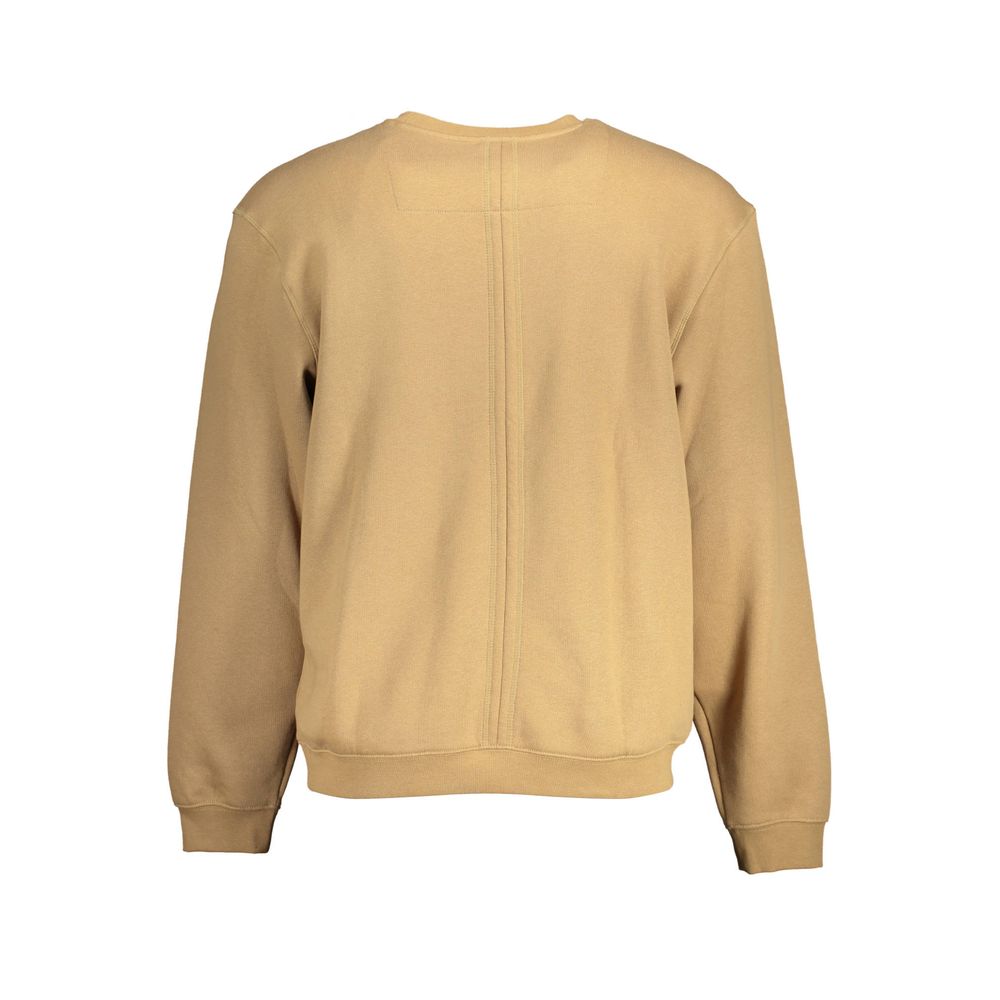 Guess Jeans Beiges Unisex-Sweatshirt aus Baumwolle