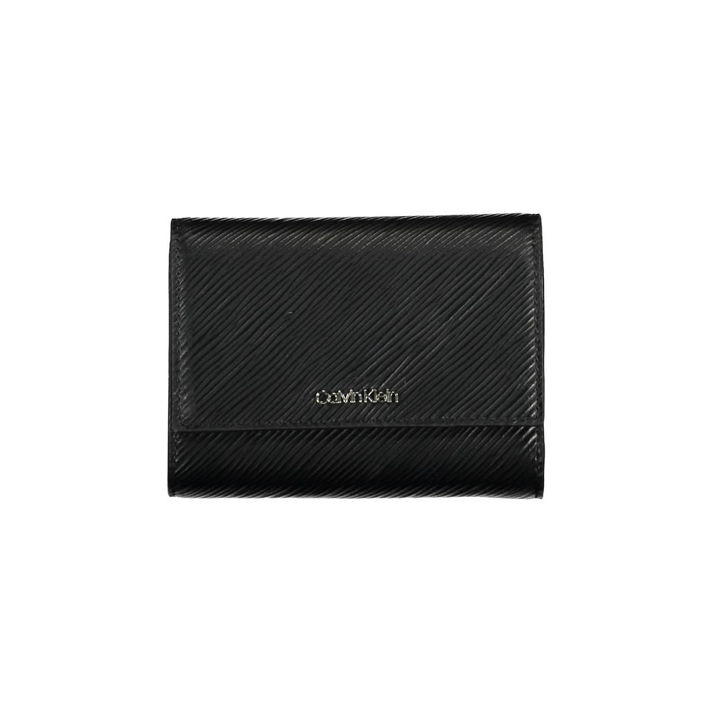 Calvin Klein – Schwarze Polyethylen-Geldbörse für Damen