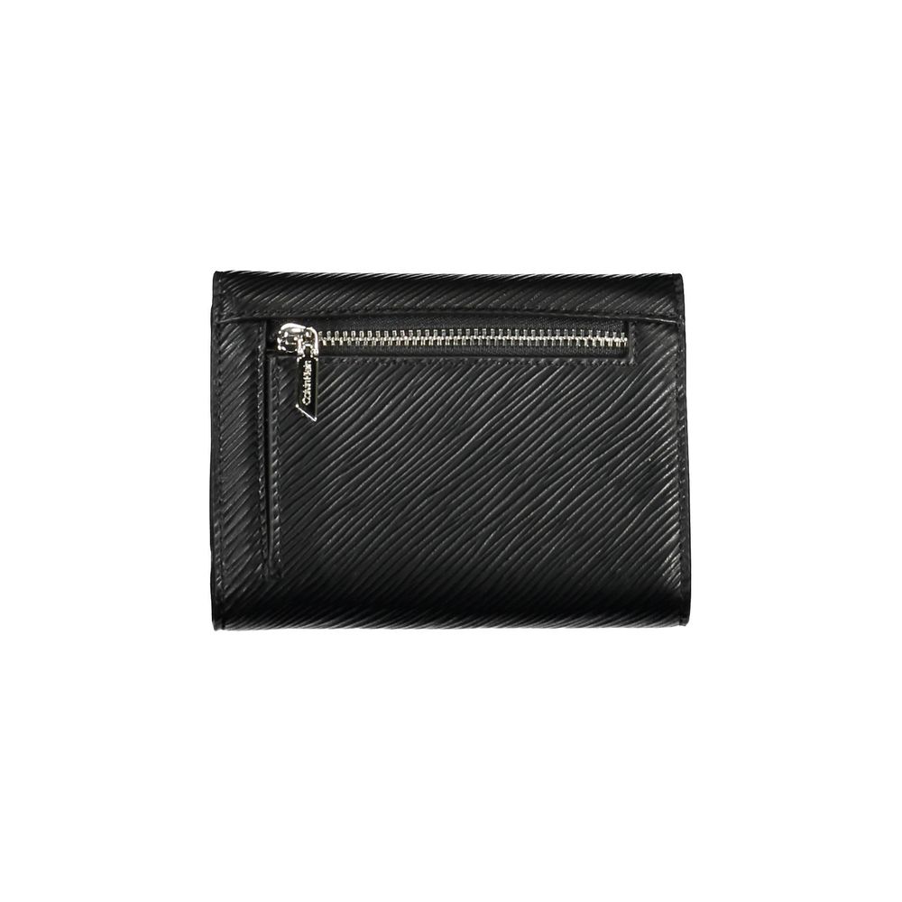 Calvin Klein – Schwarze Polyethylen-Geldbörse für Damen