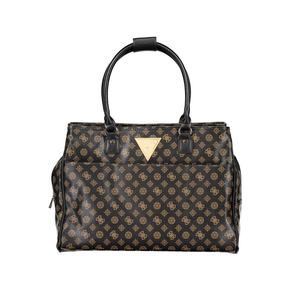 Guess Jeans – Braune Polyethylen-Handtasche
