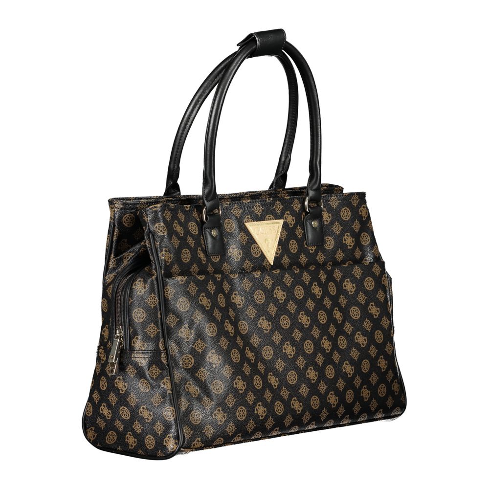 Guess Jeans – Braune Polyethylen-Handtasche