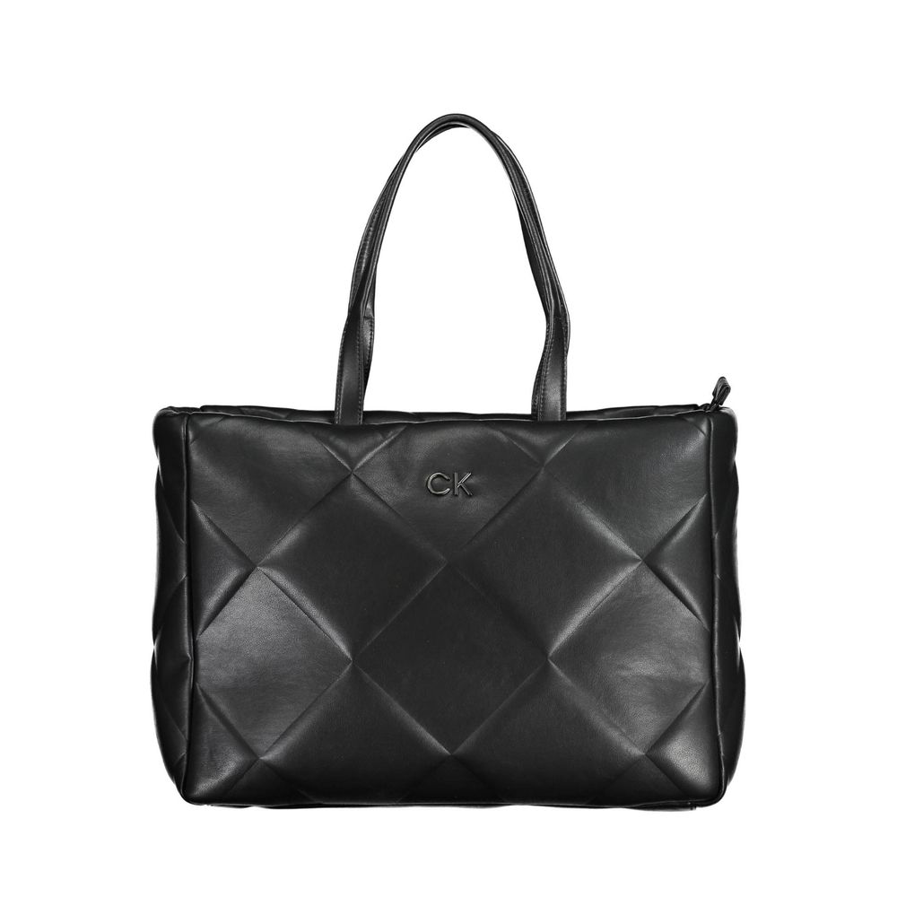 Calvin Klein Schwarze Polyester-Handtasche