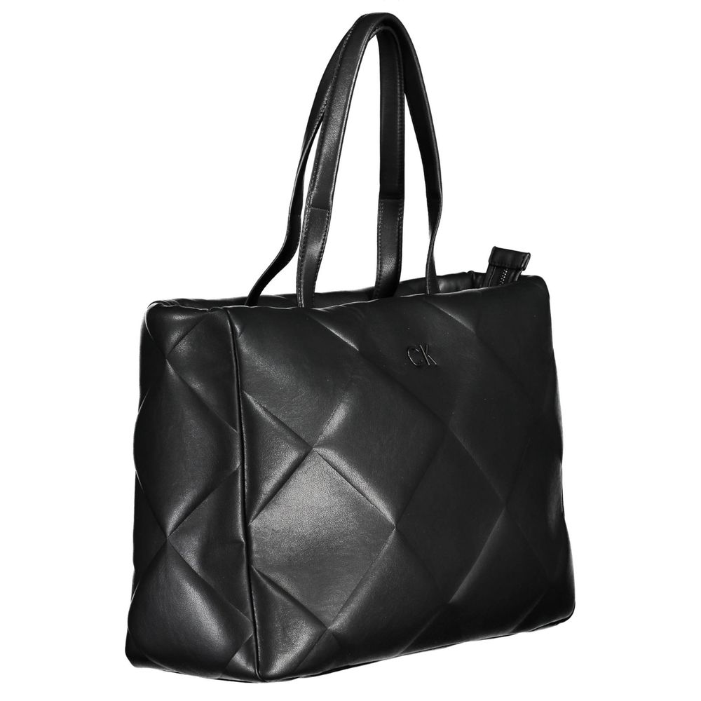 Calvin Klein Schwarze Polyester-Handtasche