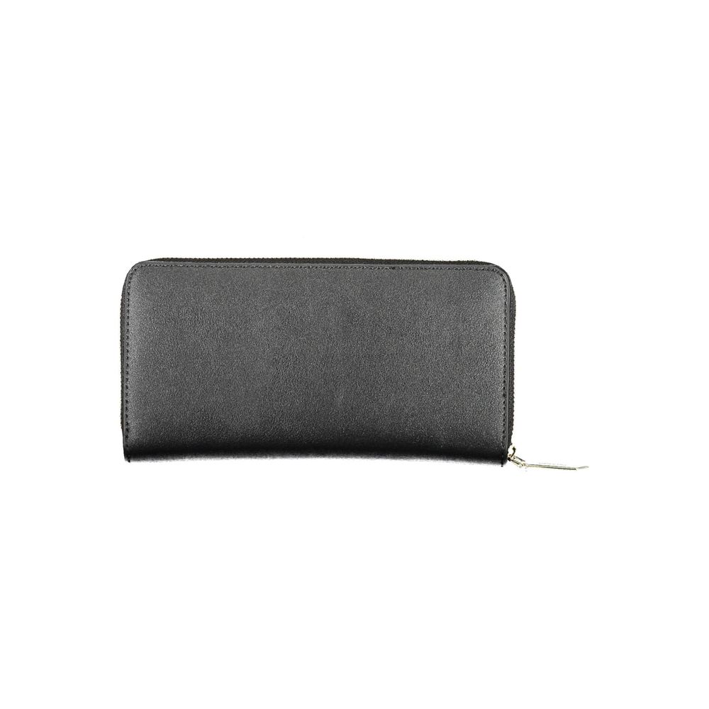 Calvin Klein – Schwarze Polyethylen-Geldbörse für Damen