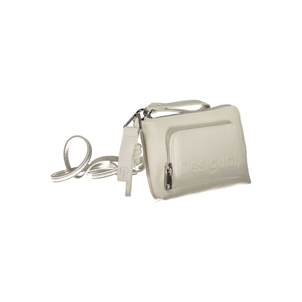Desigual – Weiße Handtasche aus Polyethylen
