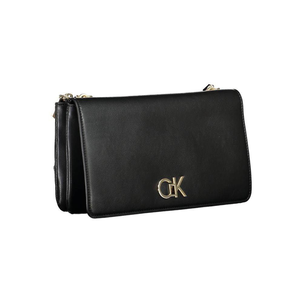 Calvin Klein Schwarze Polyester-Handtasche