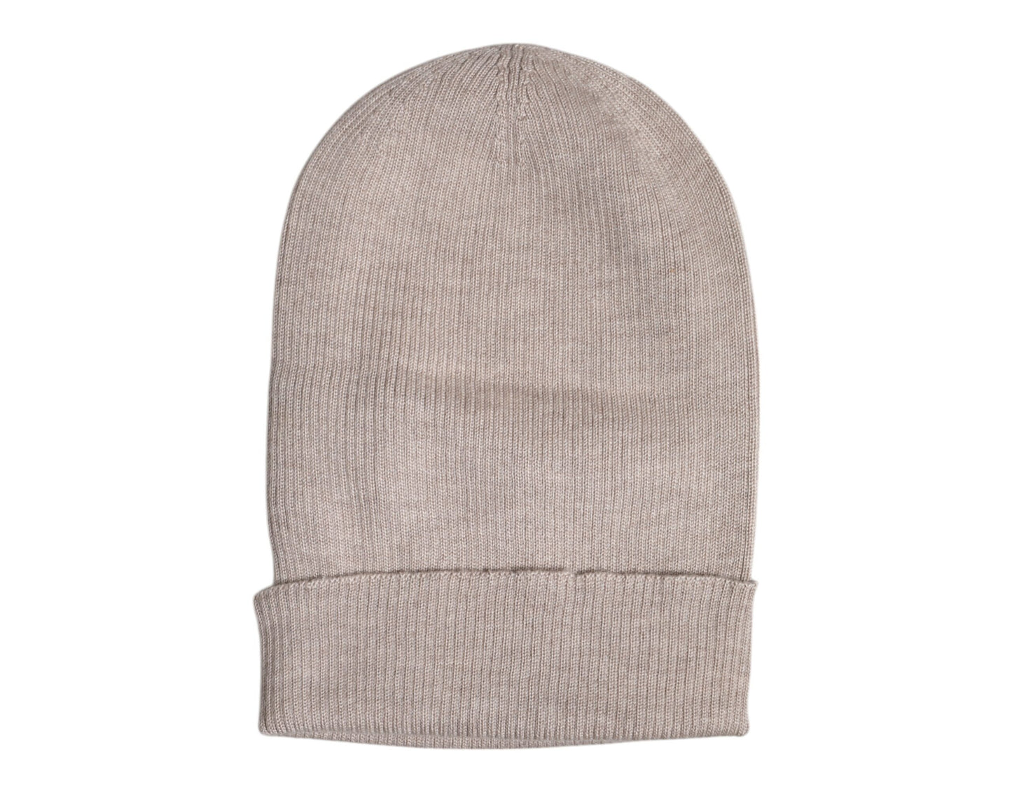Dolce & Gabbana Beige Kaschmir Strickmütze für den Winter